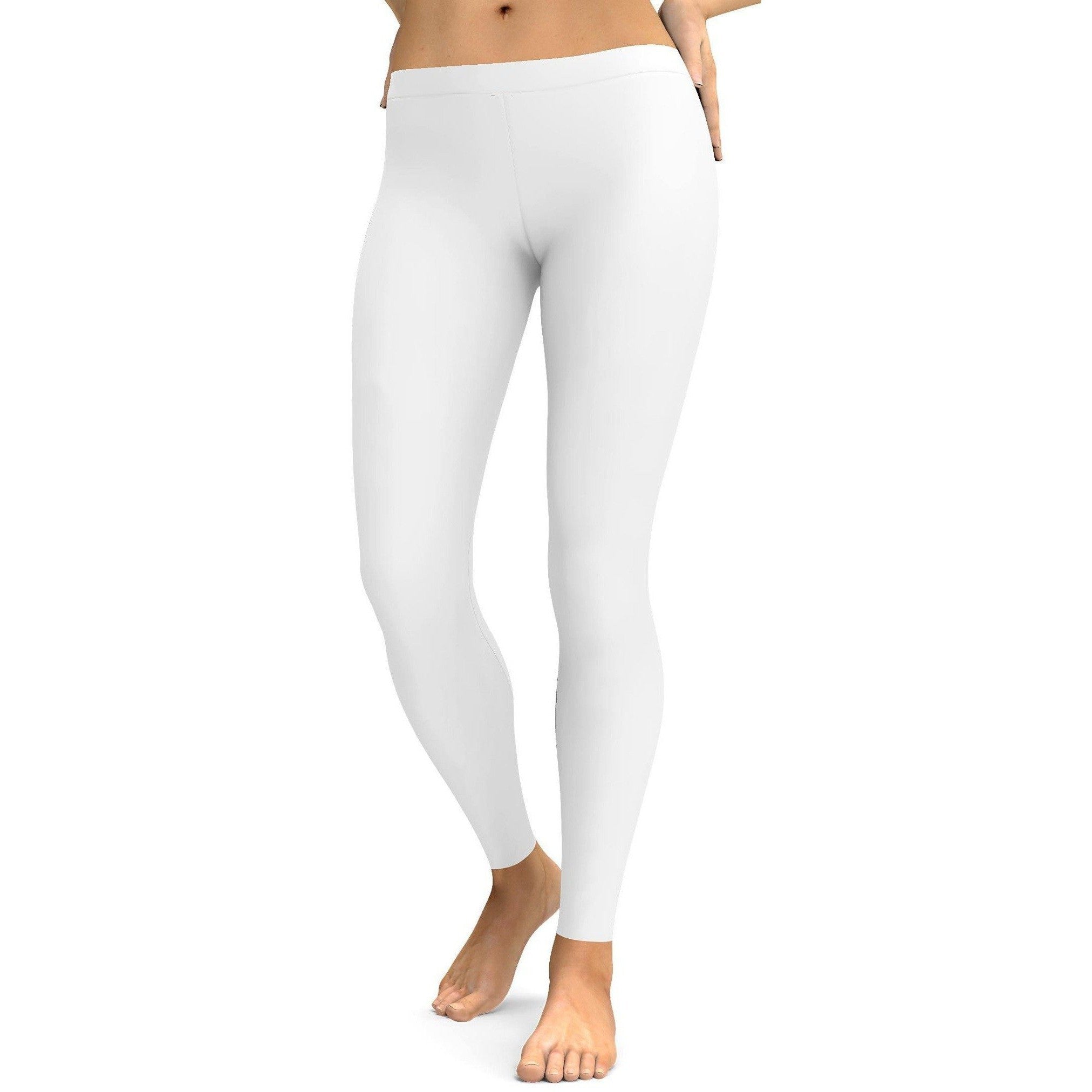 Solid White Leggings | GearBunch