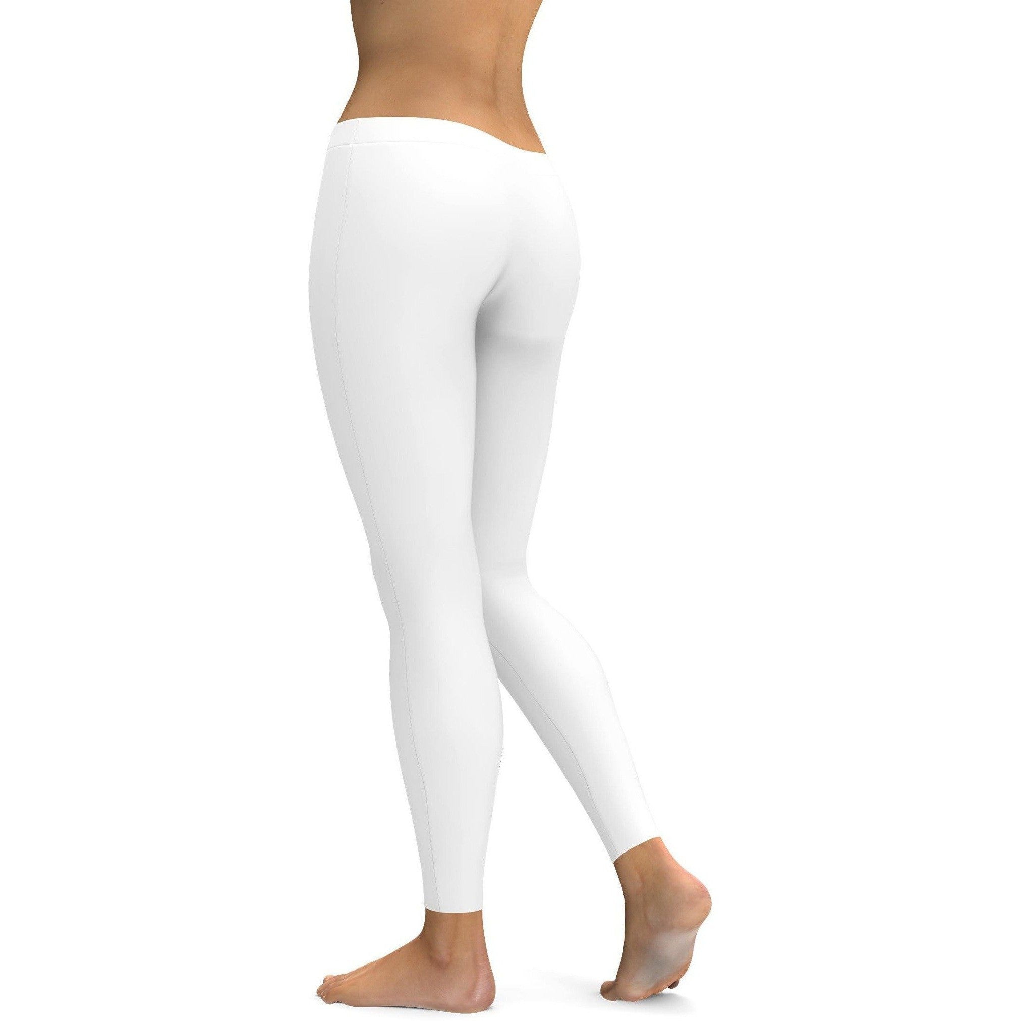 Solid White Leggings | GearBunch