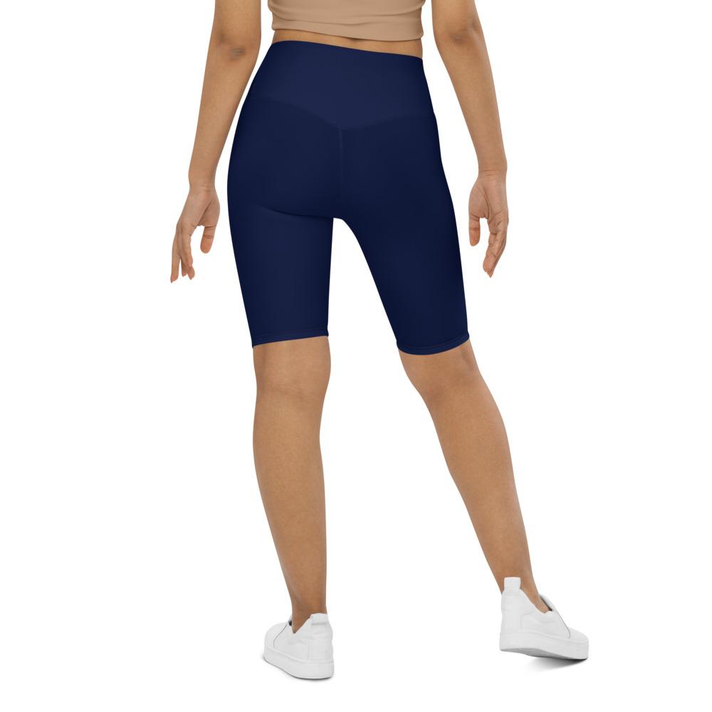 Womens Solid Ocean Blue Bike Shorts | Gearbunch.com
