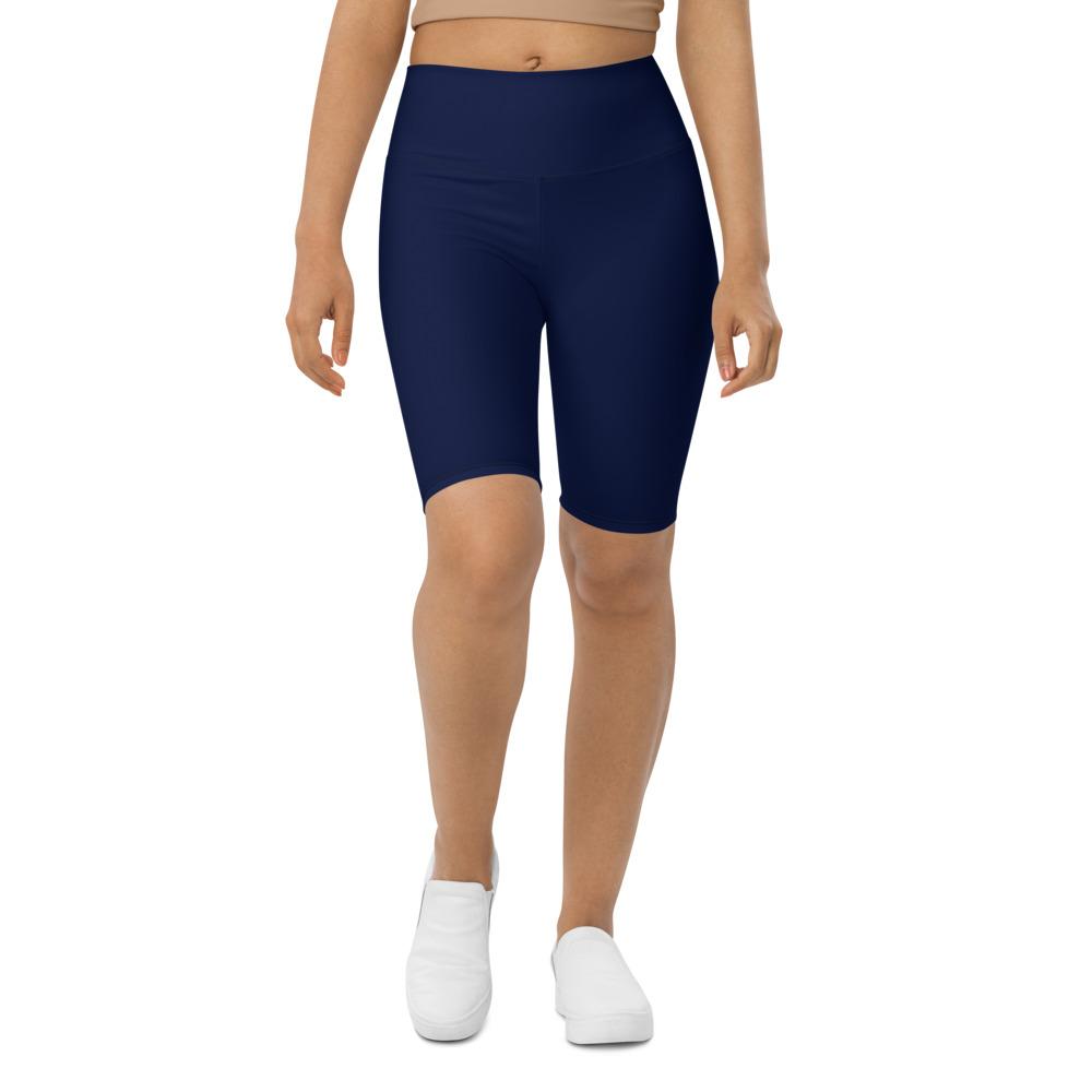 Womens Solid Ocean Blue Bike Shorts | Gearbunch.com