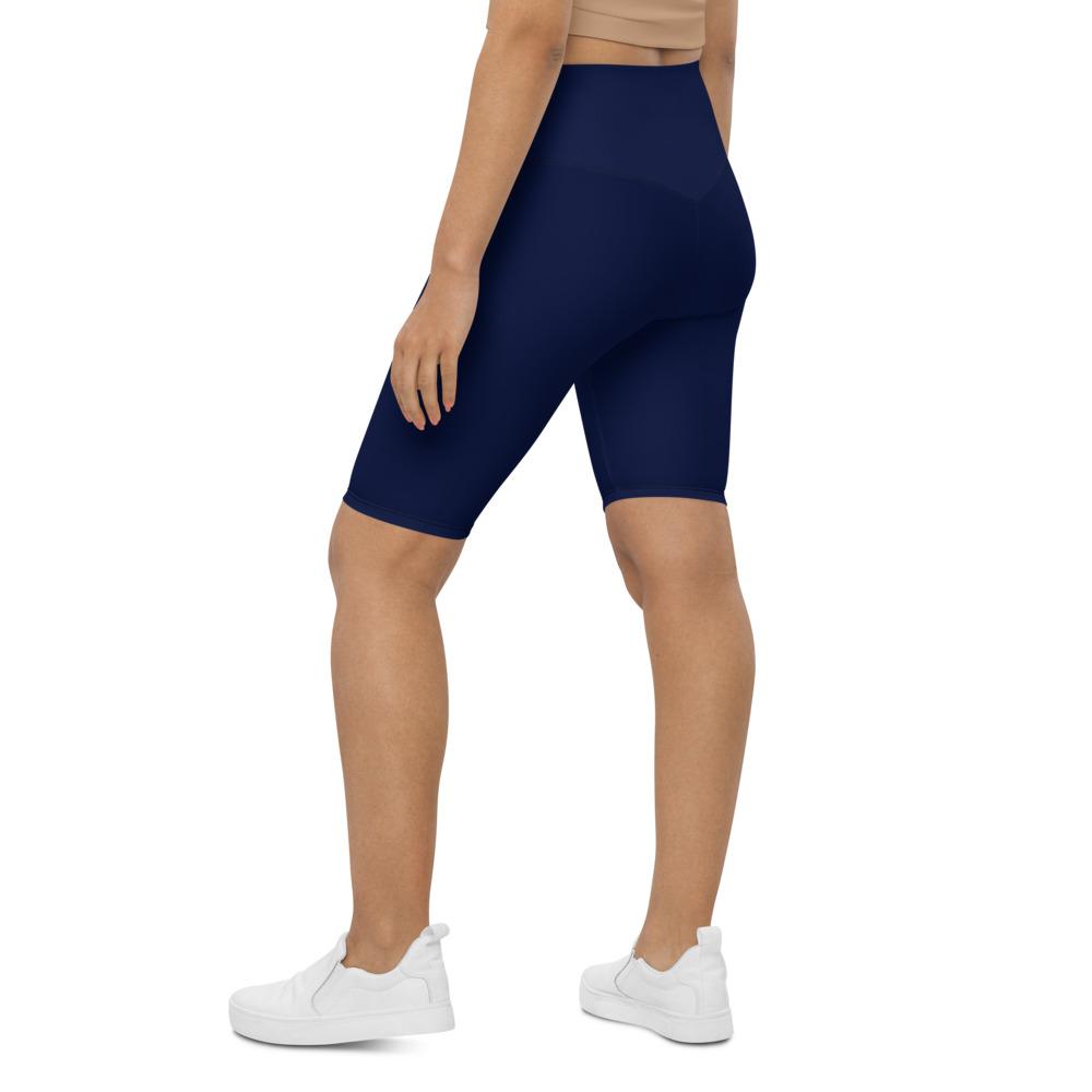 Womens Solid Ocean Blue Bike Shorts | Gearbunch.com