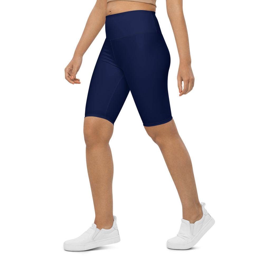 Womens Solid Ocean Blue Bike Shorts | Gearbunch.com