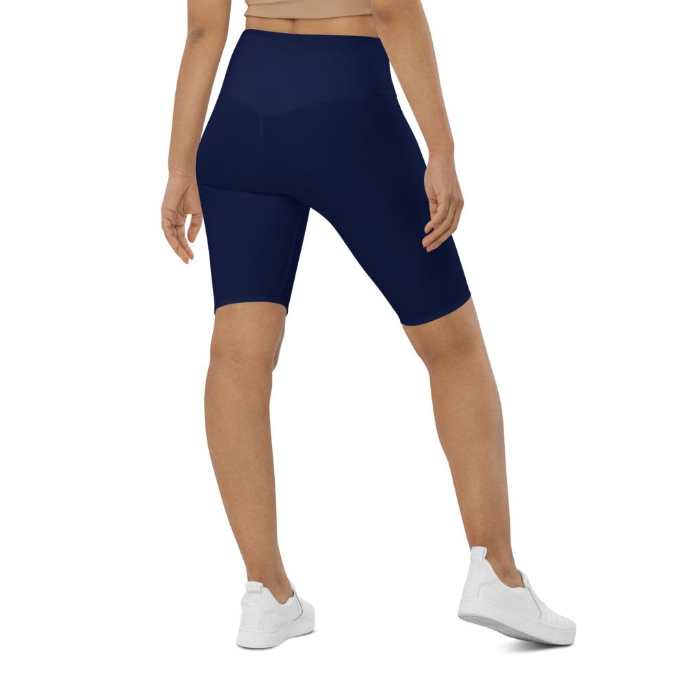 Womens Solid Ocean Blue Bike Shorts | Gearbunch.com