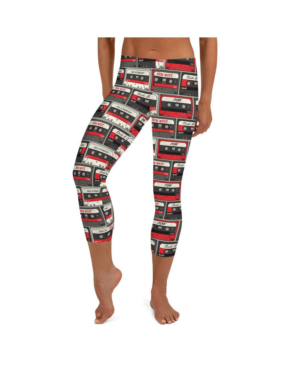 Retro Cassette Tapes Capris