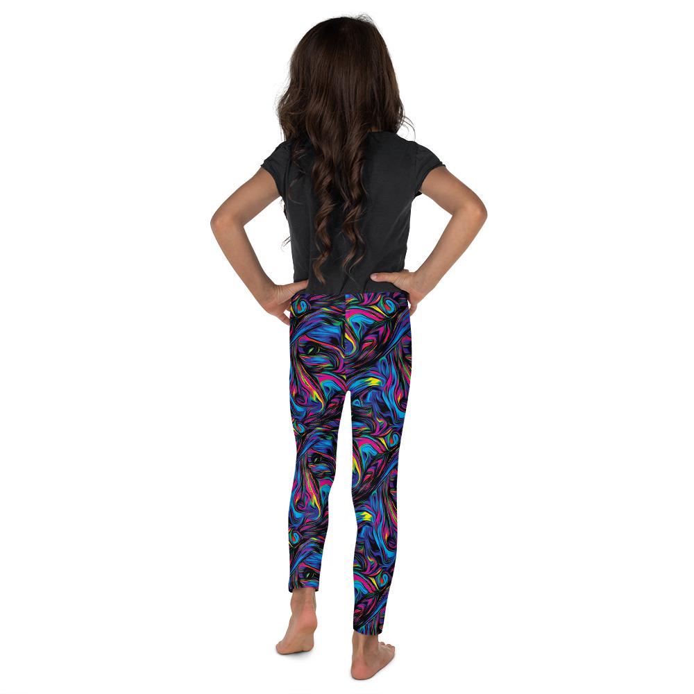 Psychedelic Neon Paint Kid's Leggings