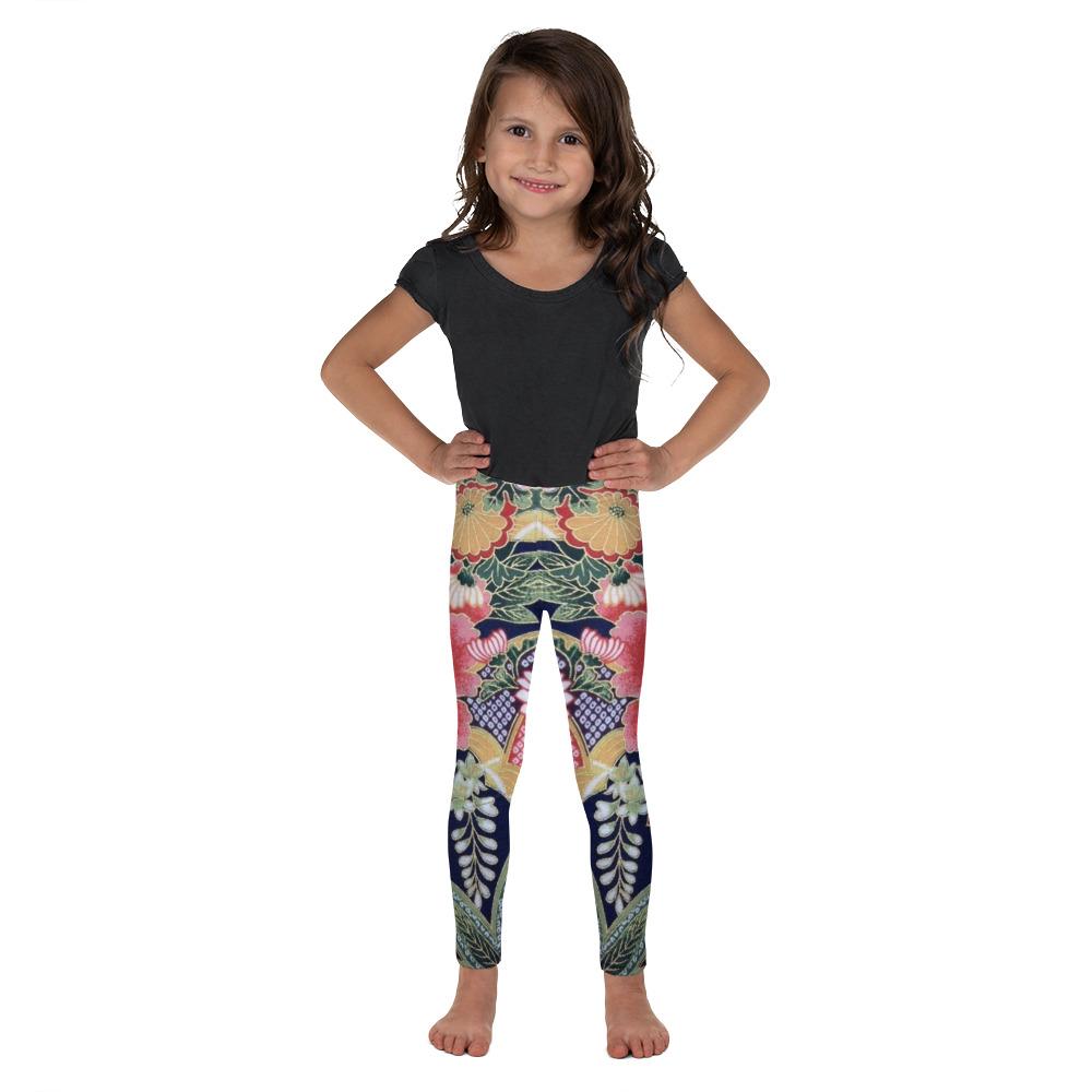 Oriental Floral Kid's Leggings | GearBunch