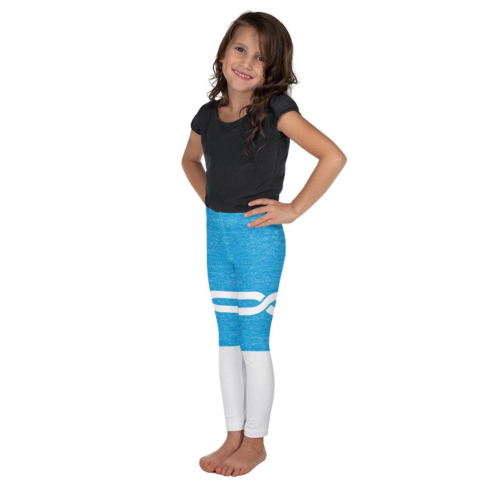 Blue and White Infinity Kid's Leggings Gearbunch