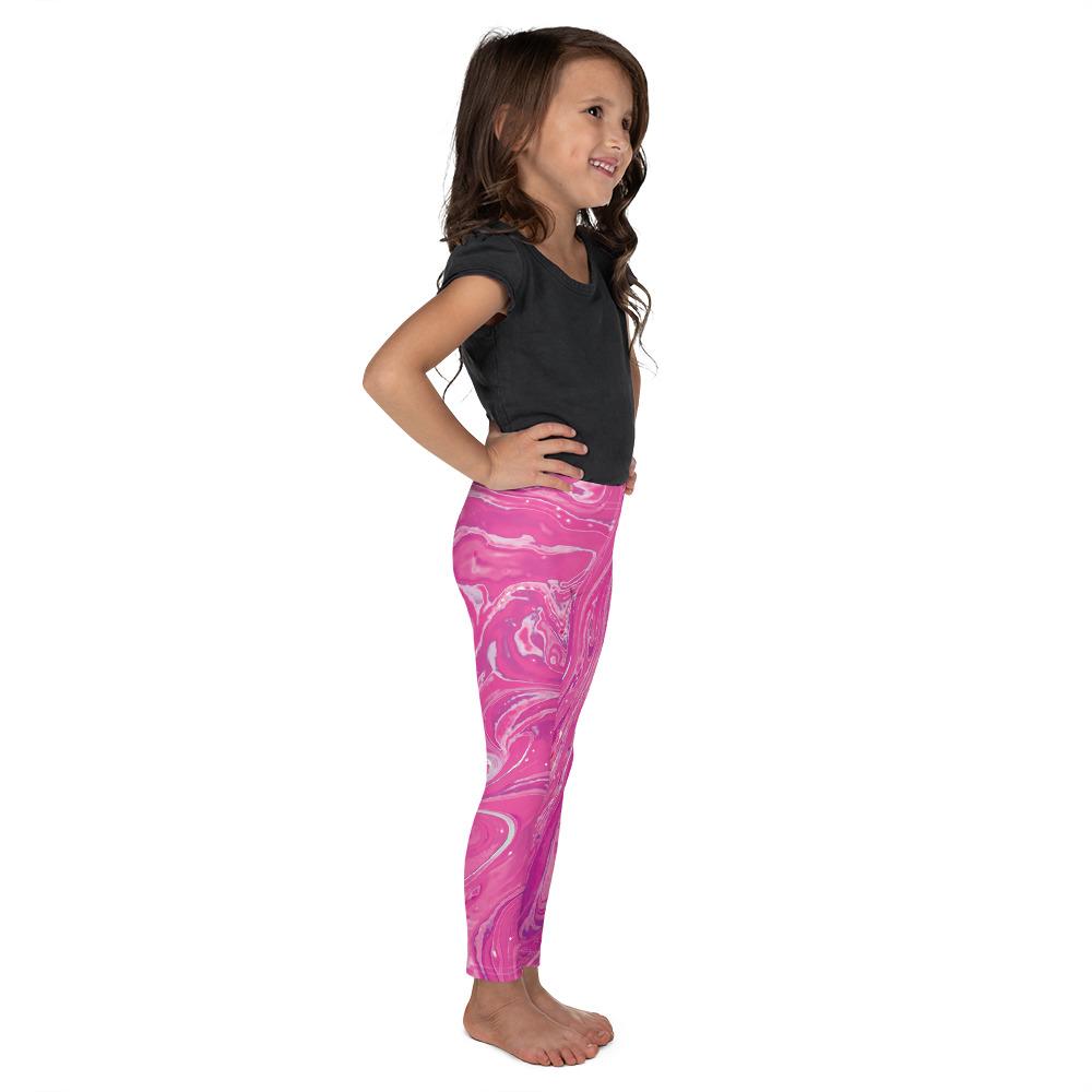 Pink Swirl Kid's Leggings Gearbunch