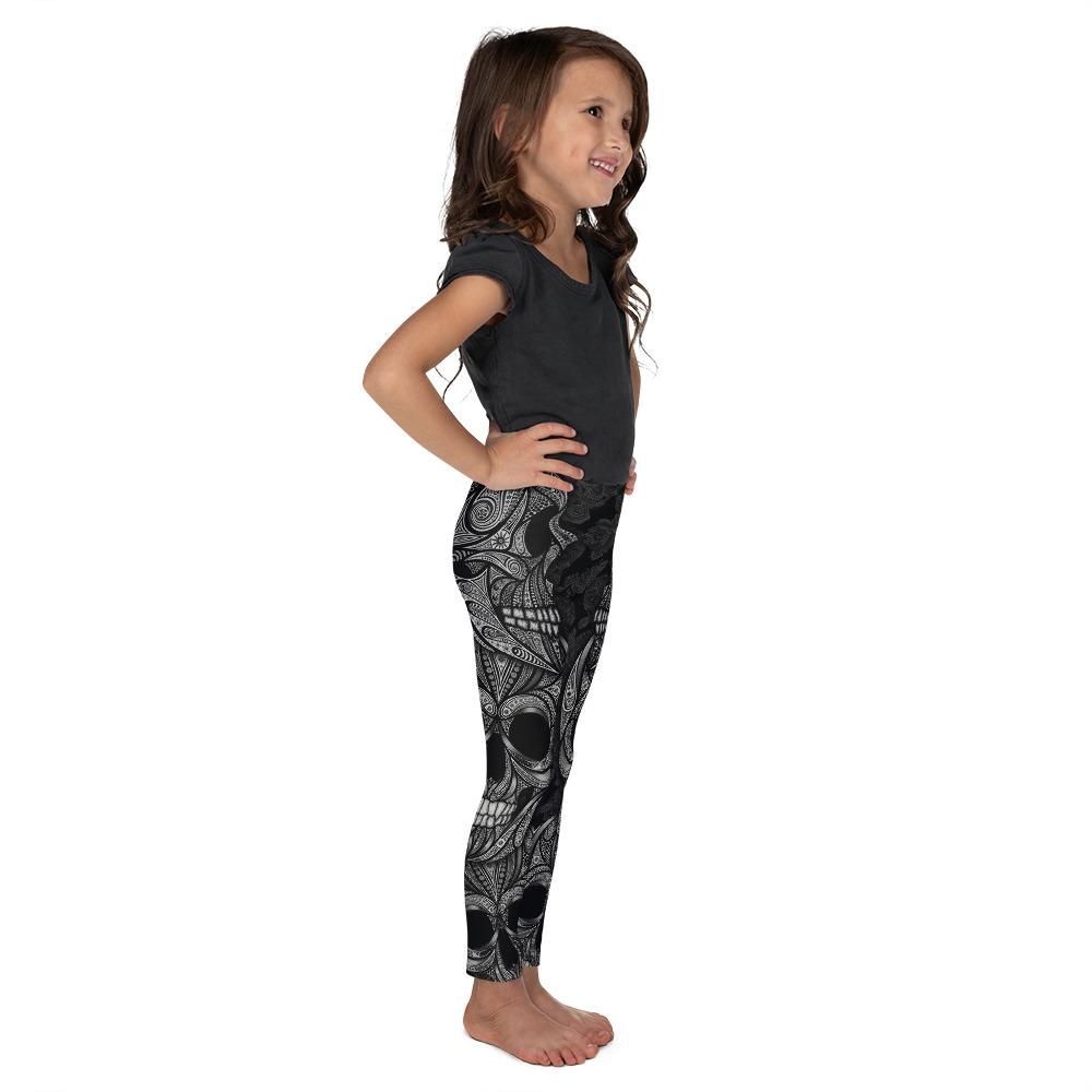 Ornamental Skull Kid's Leggings Gearbunch