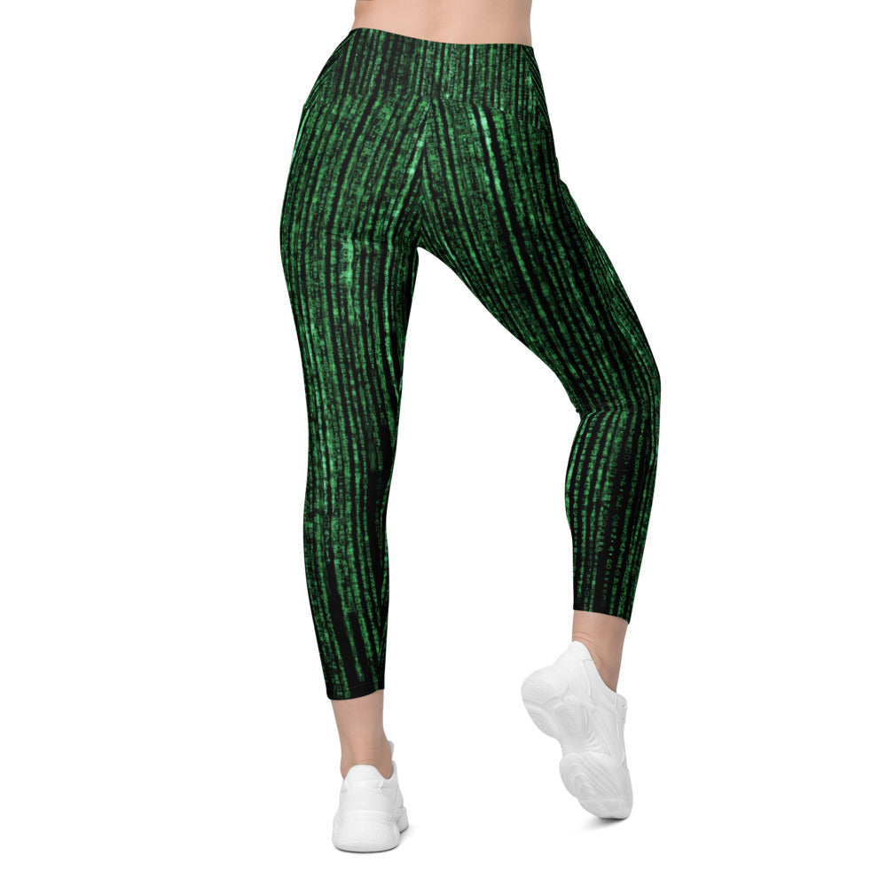 Womens Workout Matrix Inspired Leggings with Pockets | Gearbunch.com
