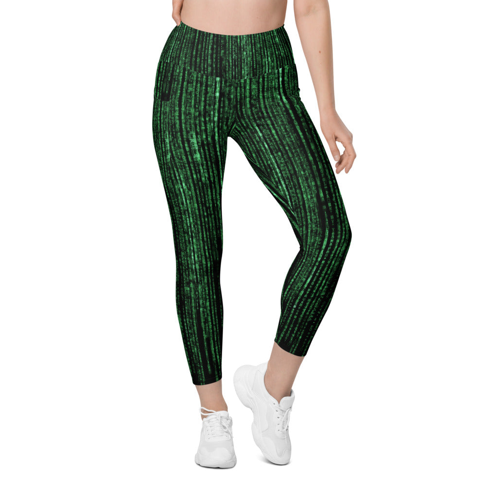Womens Workout Matrix Inspired Leggings with Pockets | Gearbunch.com