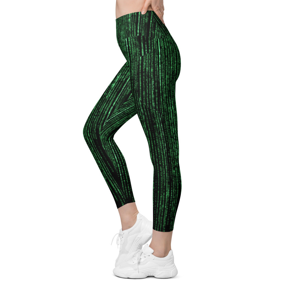 Womens Workout Matrix Inspired Leggings with Pockets | Gearbunch.com