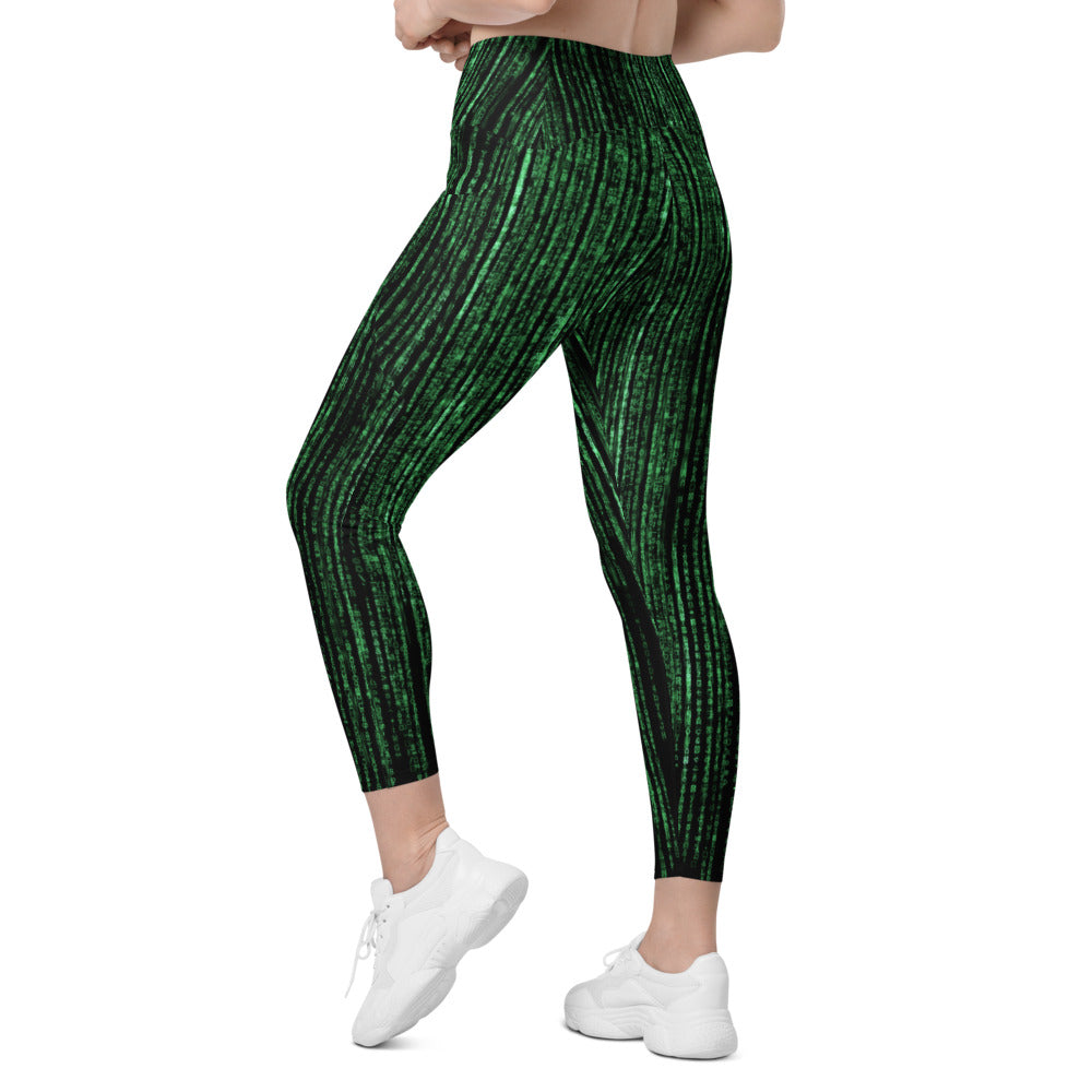 Womens Workout Matrix Inspired Leggings with Pockets | Gearbunch.com