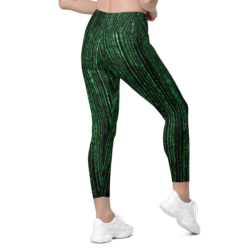 Womens Workout Matrix Inspired Leggings with Pockets | Gearbunch.com