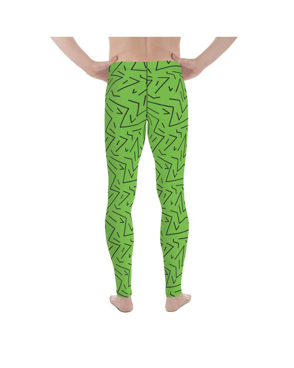 Green Black Line Meggings Gearbunch Men's Leggings