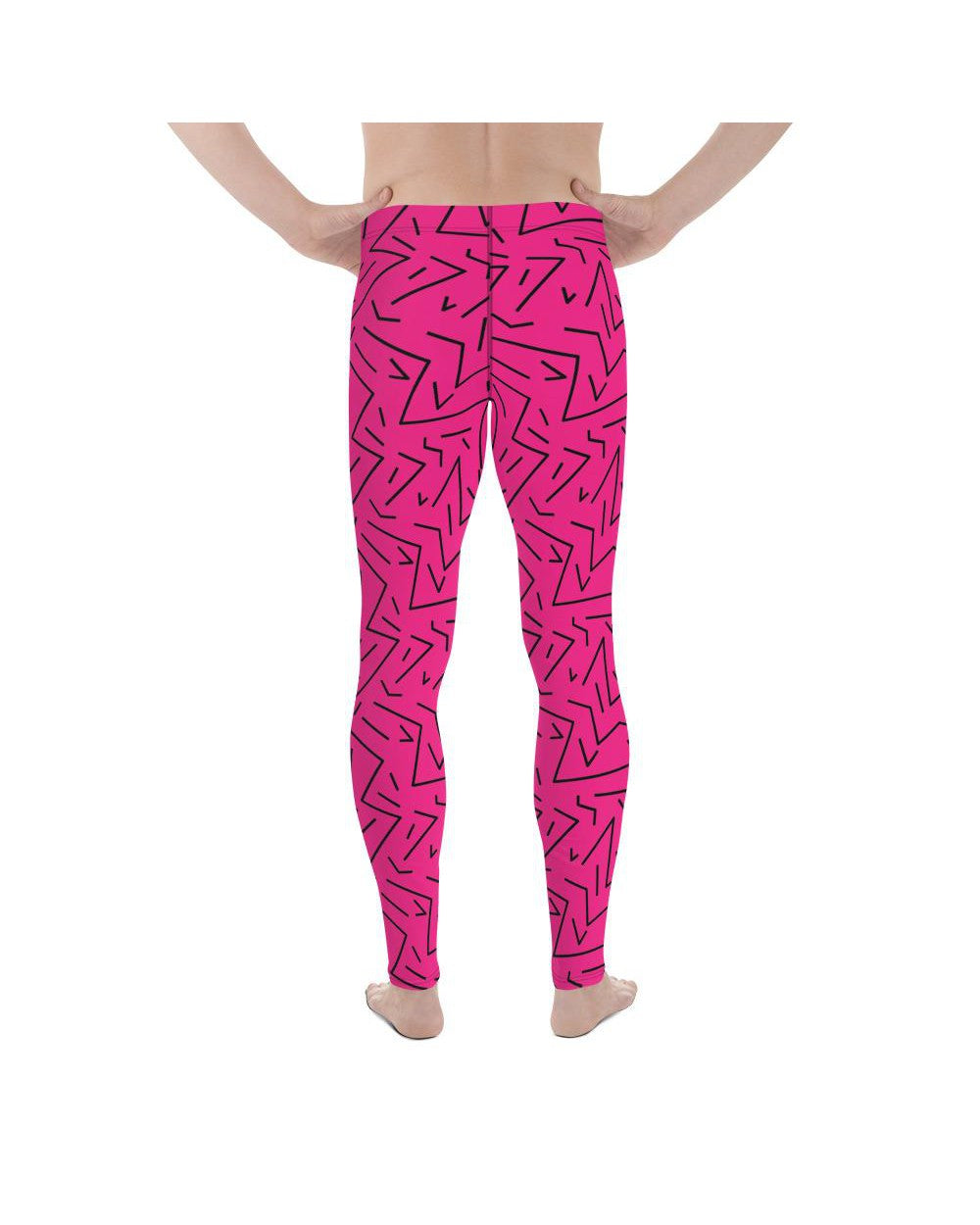 Pink Black Line Meggings Gearbunch Mens Leggings