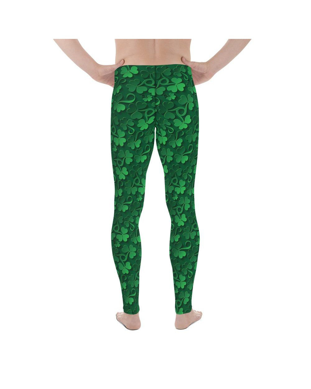 Irish 3D Shamrocks Meggings Gearbunch Men's Leggings