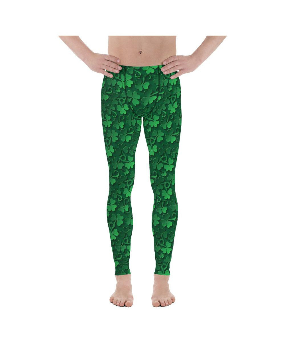 Irish 3D Shamrocks Meggings Gearbunch Men's Leggings