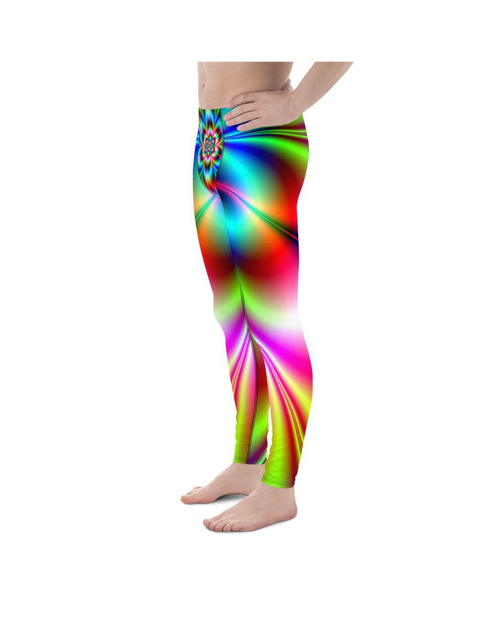 Psychedelic Neon Meggings Gearbunch Men's Leggings