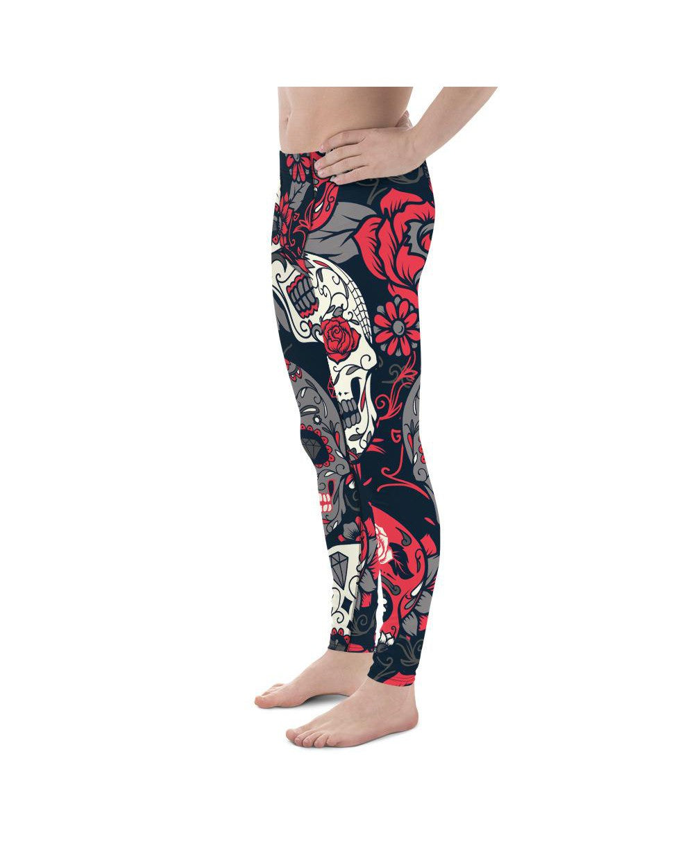 Pink Sugar Skull Meggings Gearbunch Men's Leggings