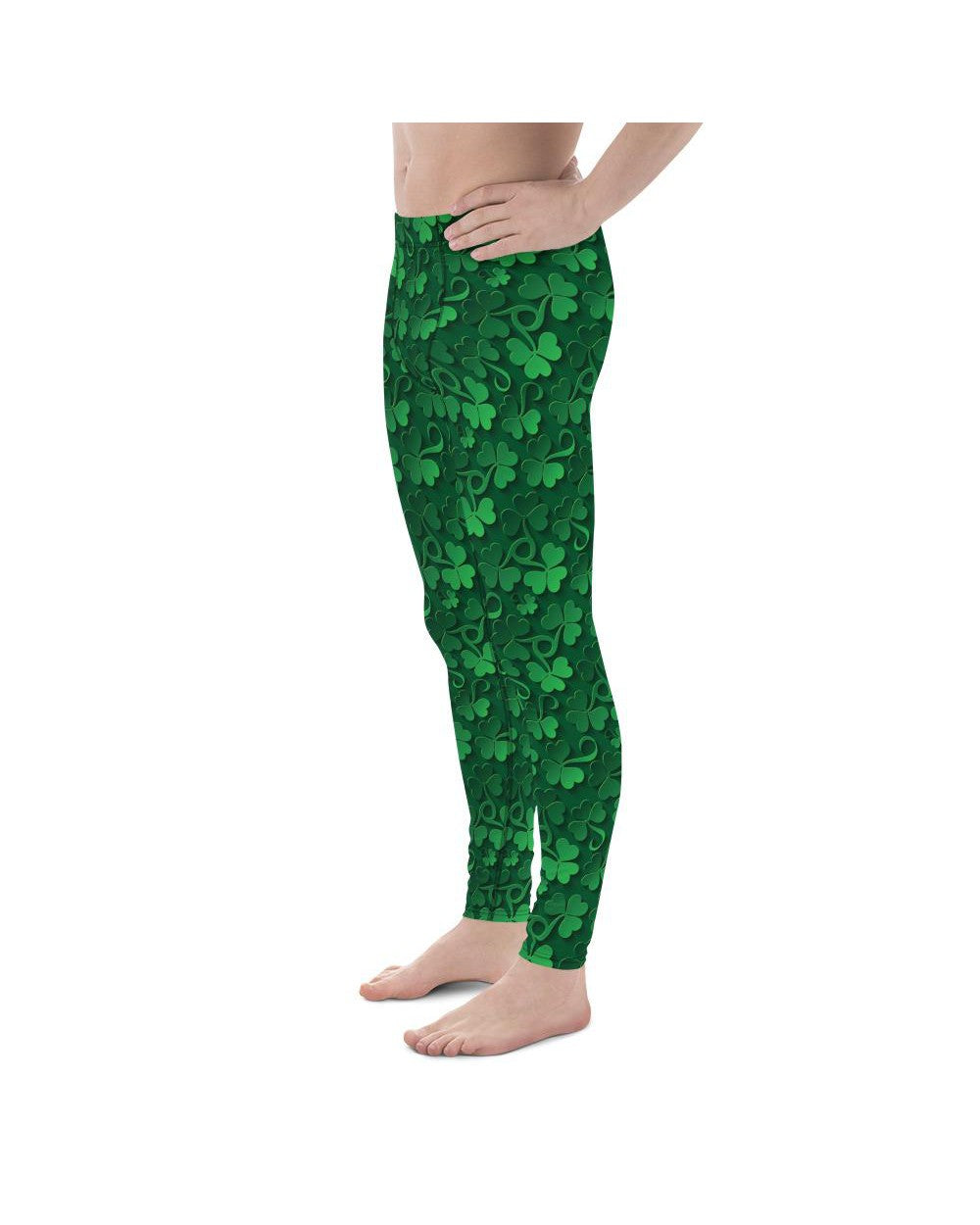 Irish 3D Shamrocks Meggings Gearbunch Men's Leggings