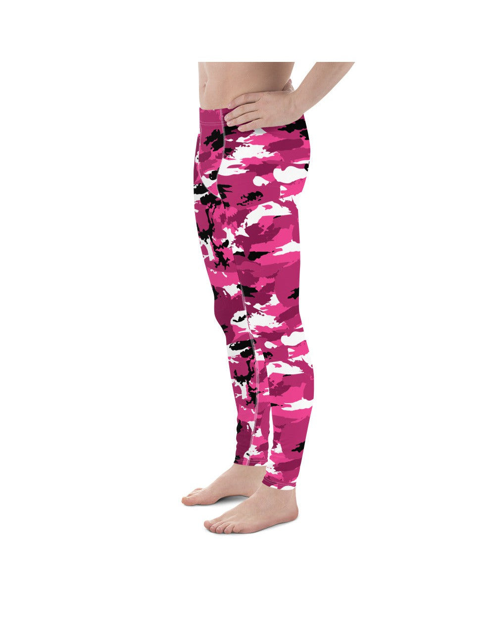 Men's Leggings Pink Camo Meggings Pink/Black/White | Gearbunch.com