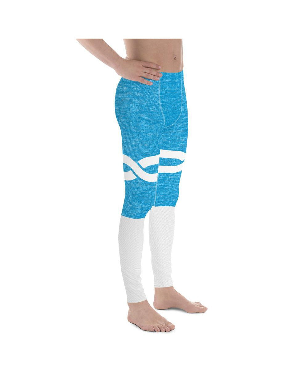 Blue and White Infinity Meggings Gearbunch Men's Leggings