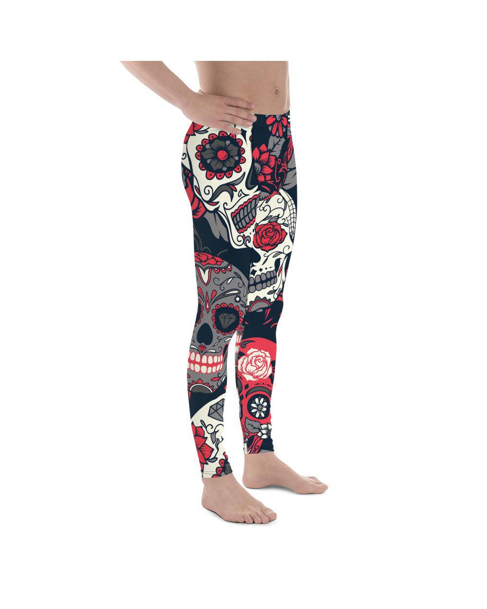 Pink Sugar Skull Meggings Gearbunch Men's Leggings