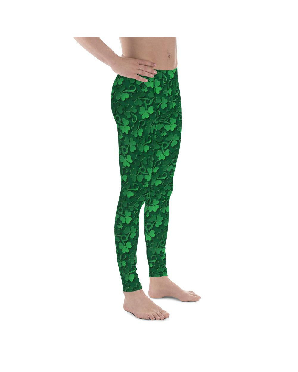 Irish 3D Shamrocks Meggings Gearbunch Men's Leggings