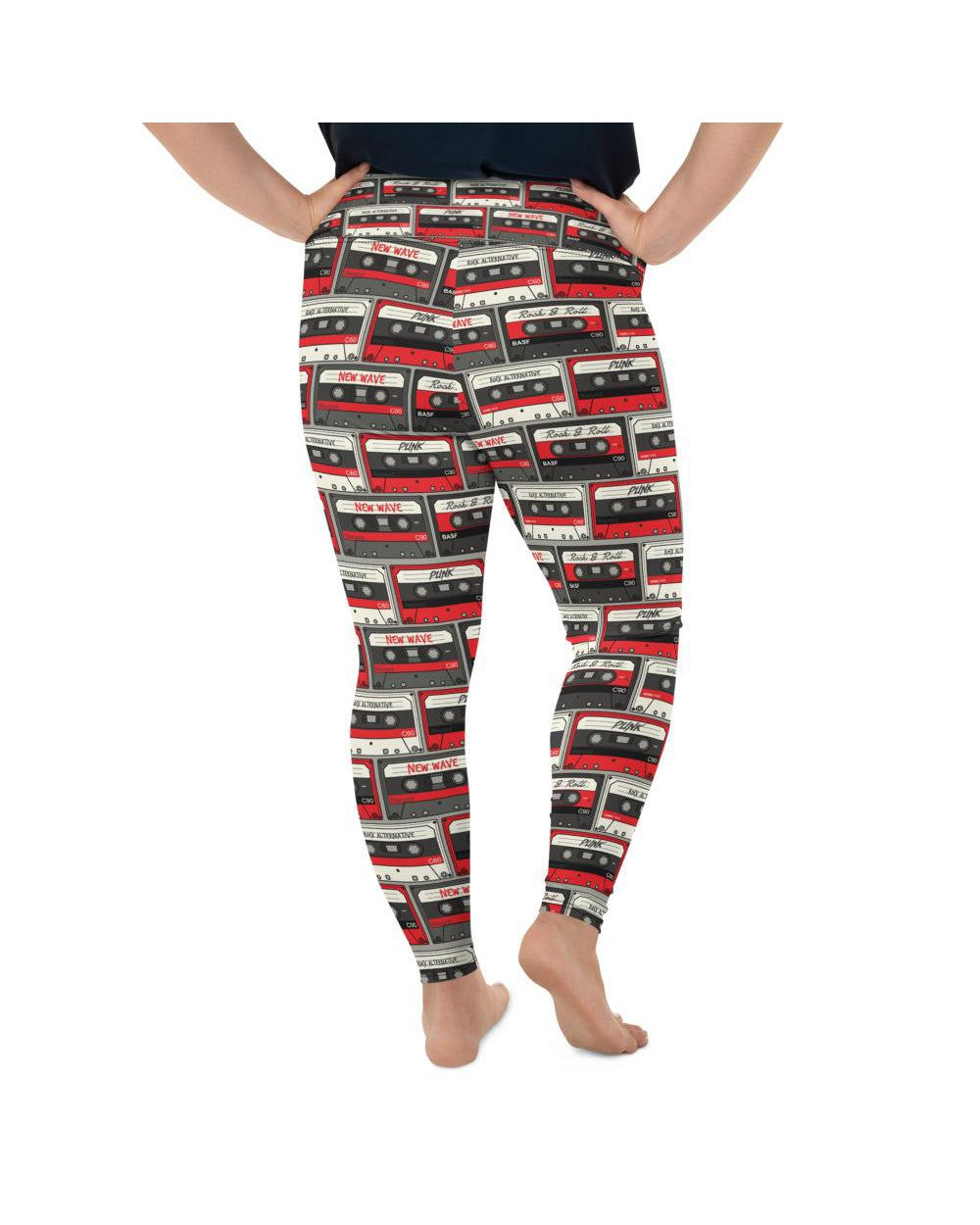 Retro Cassette Tapes Plus Size Leggings Gearbunch