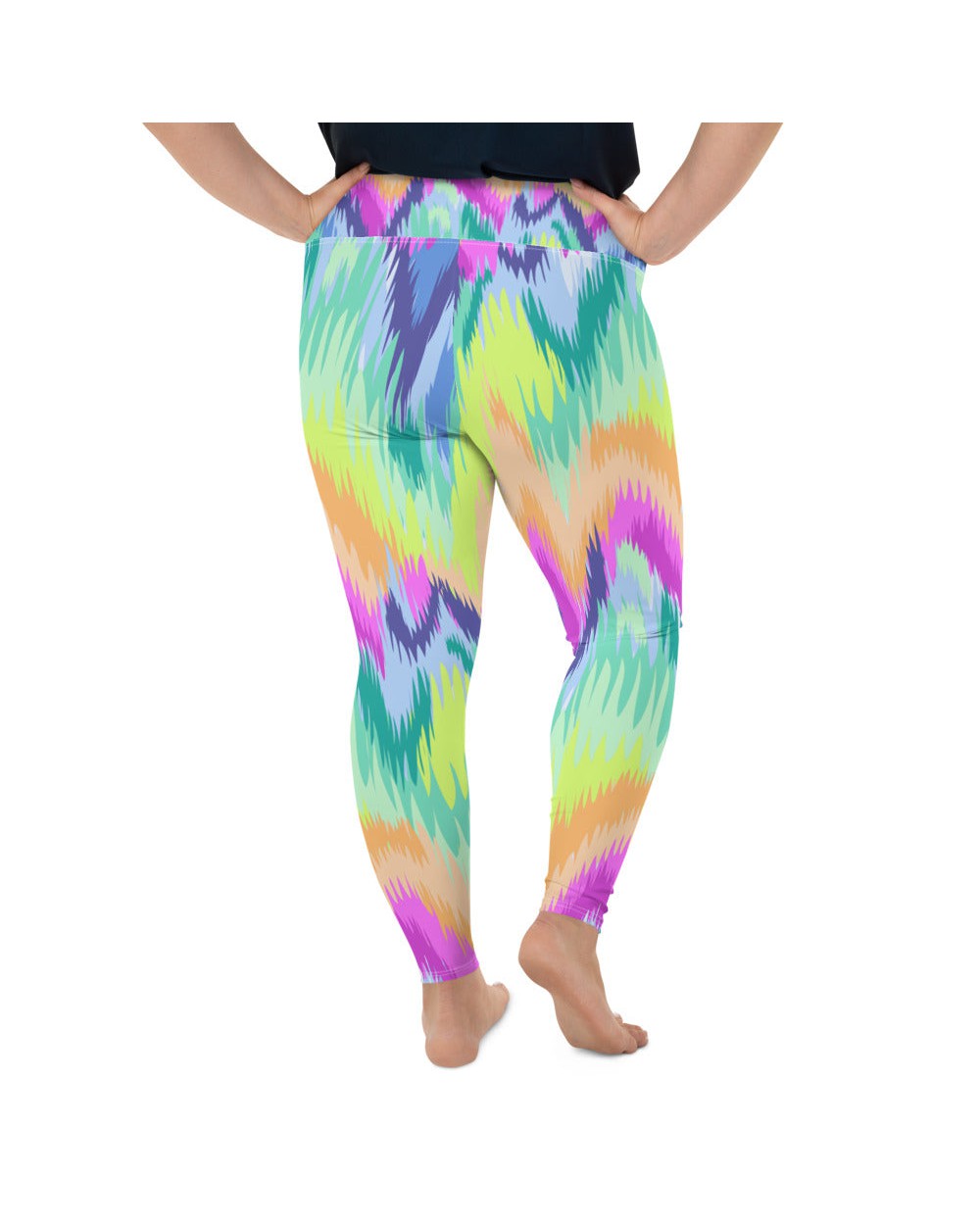 Rave Sound Wave Plus Size Leggings | GearBunch