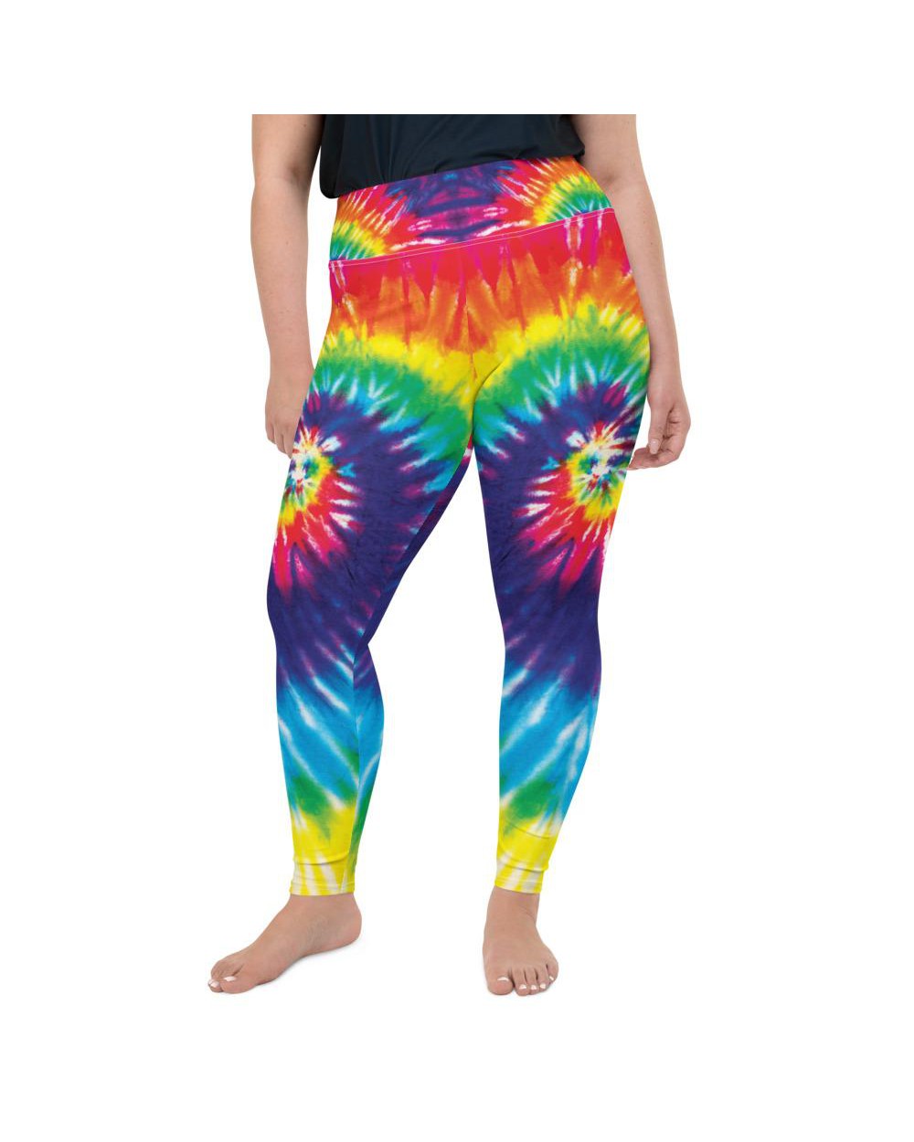 Tie Dye Swirl Plus Size Leggings | GearBunch