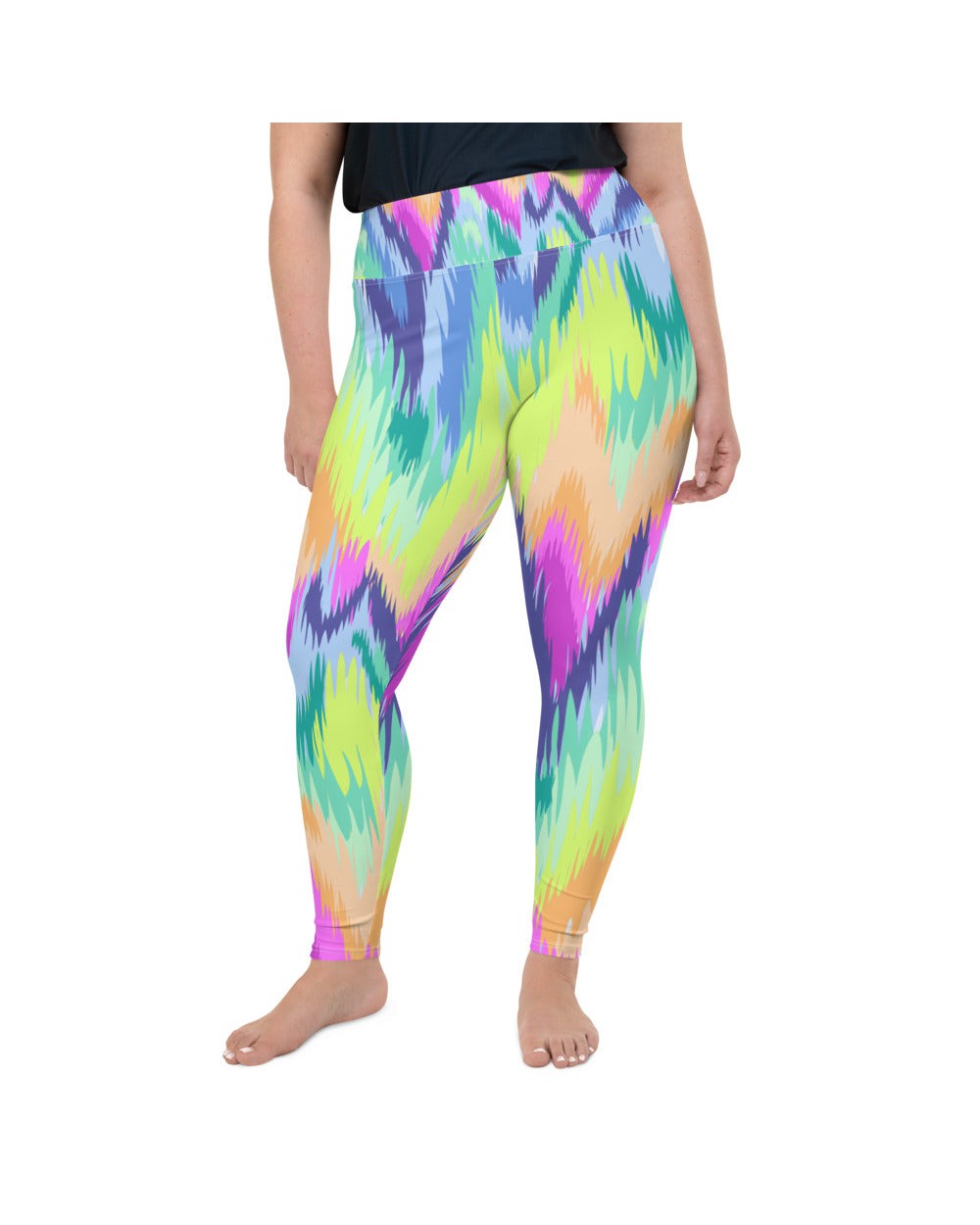 Rave Sound Wave Plus Size Leggings | GearBunch