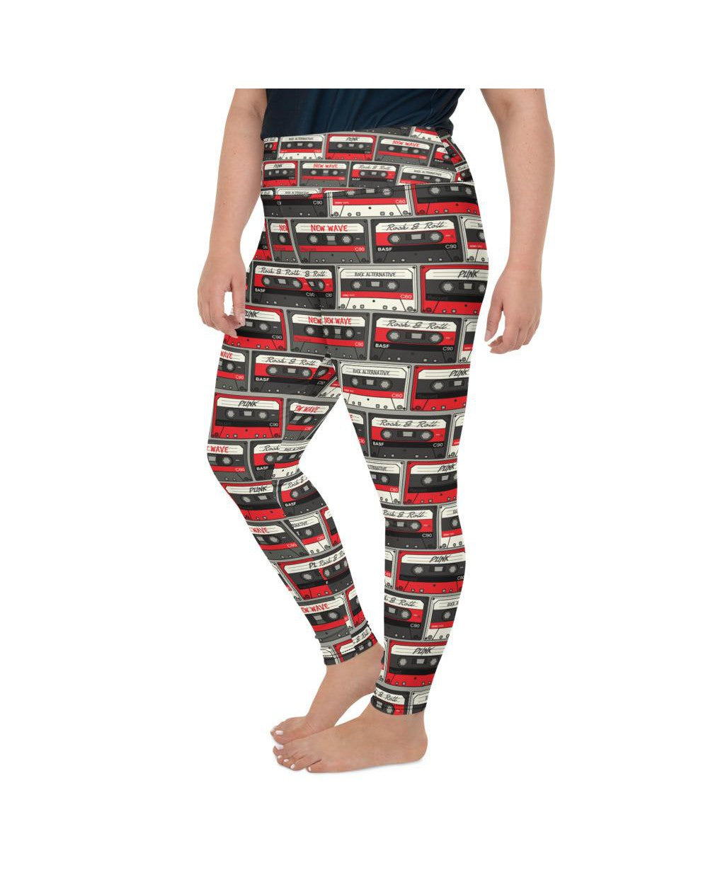 Retro Cassette Tapes Plus Size Leggings Gearbunch