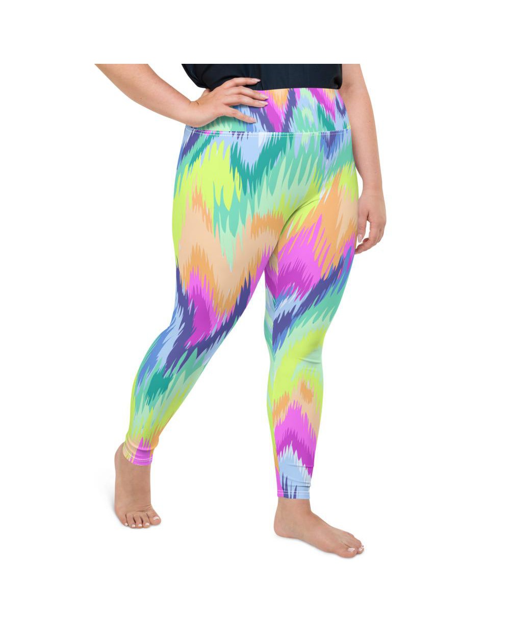 Rave Sound Wave Plus Size Leggings | GearBunch