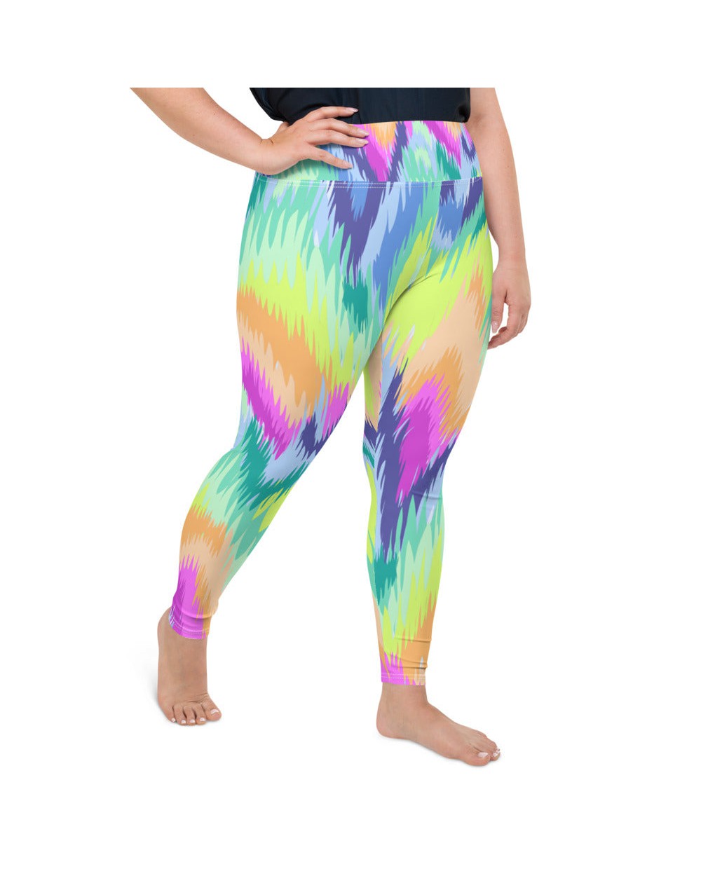Rave Sound Wave Plus Size Leggings | GearBunch