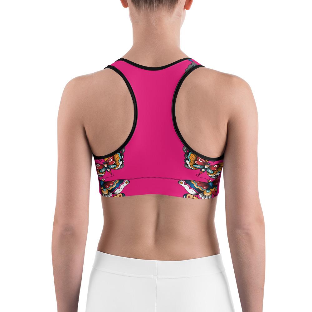 Day of the Dead - Butterflies Sports Bra