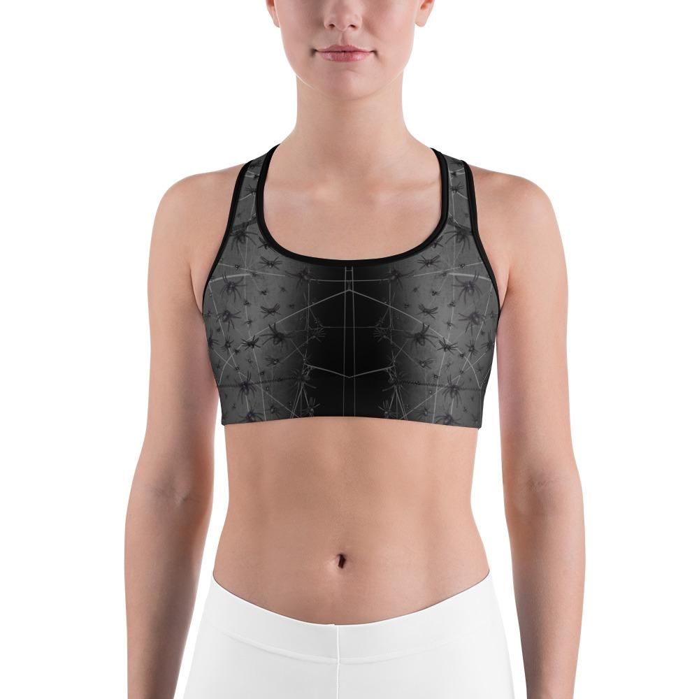 Crawling Spiders Sports Bra Gearbunch