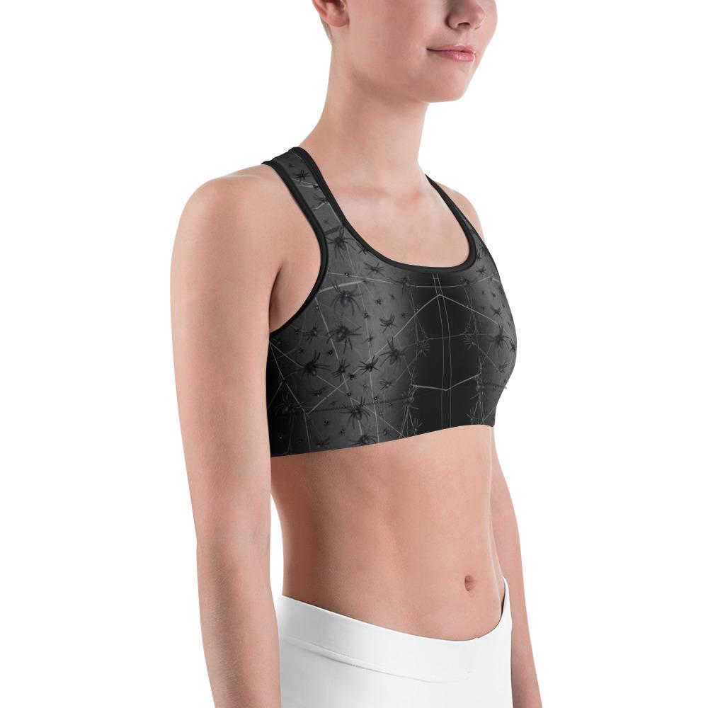 Crawling Spiders Sports Bra Gearbunch