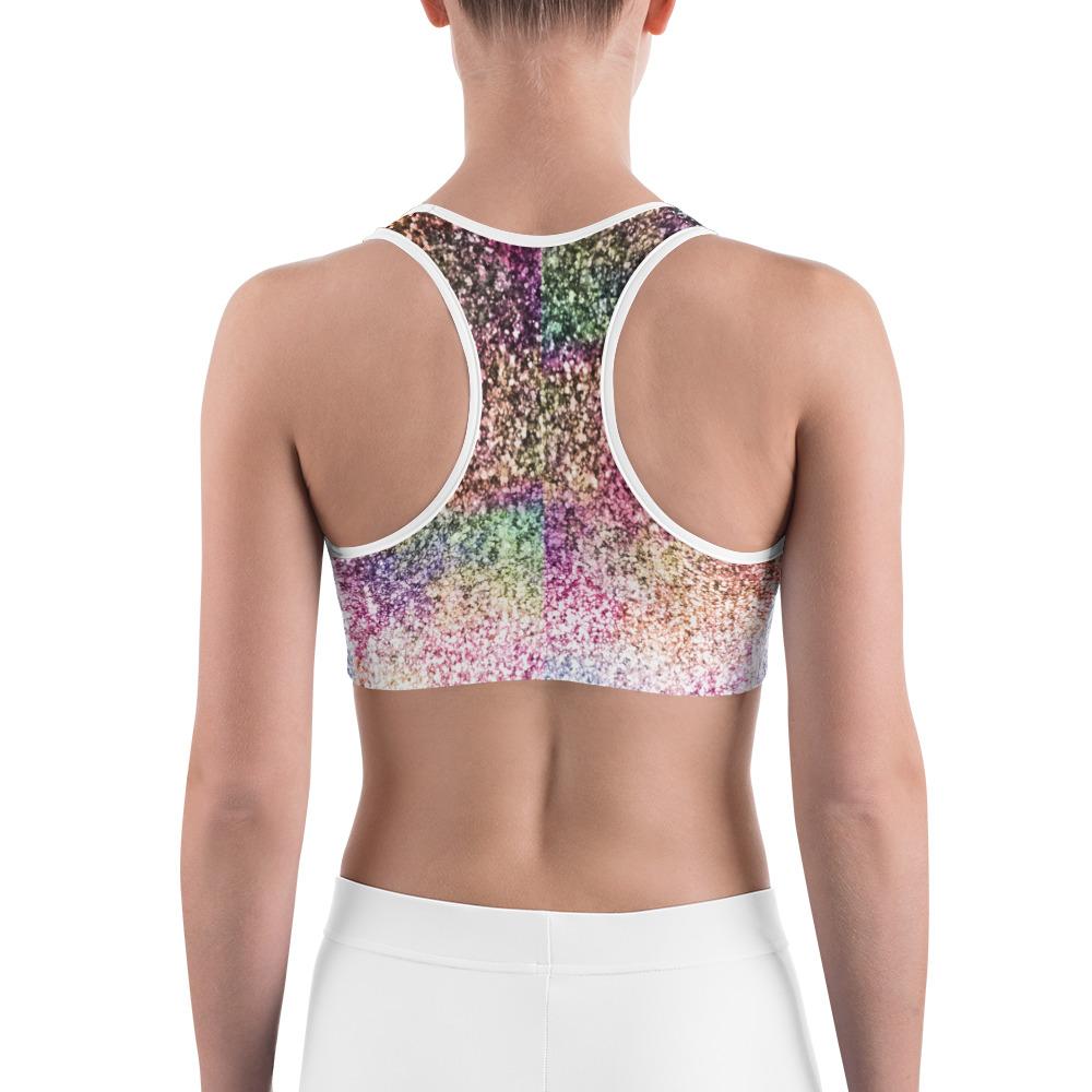 Colorful Sparkles Sports Bra Gearbunch