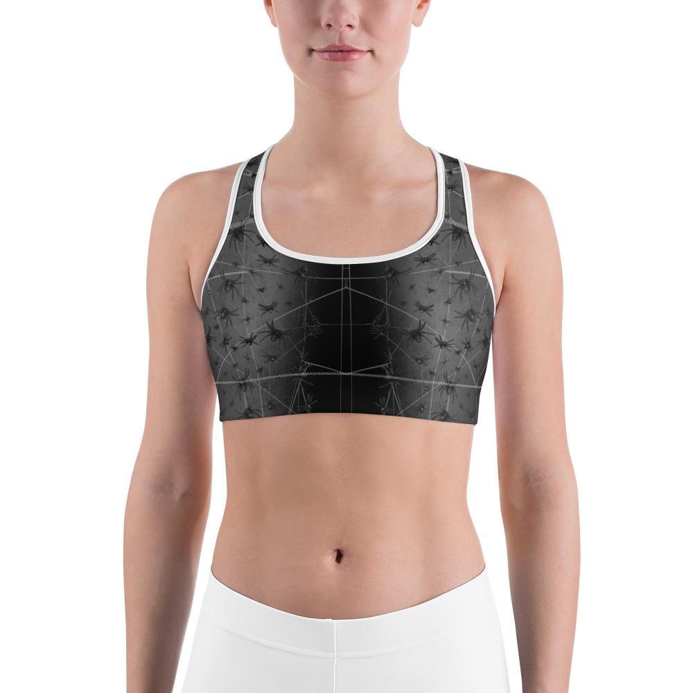 Crawling Spiders Sports Bra Gearbunch