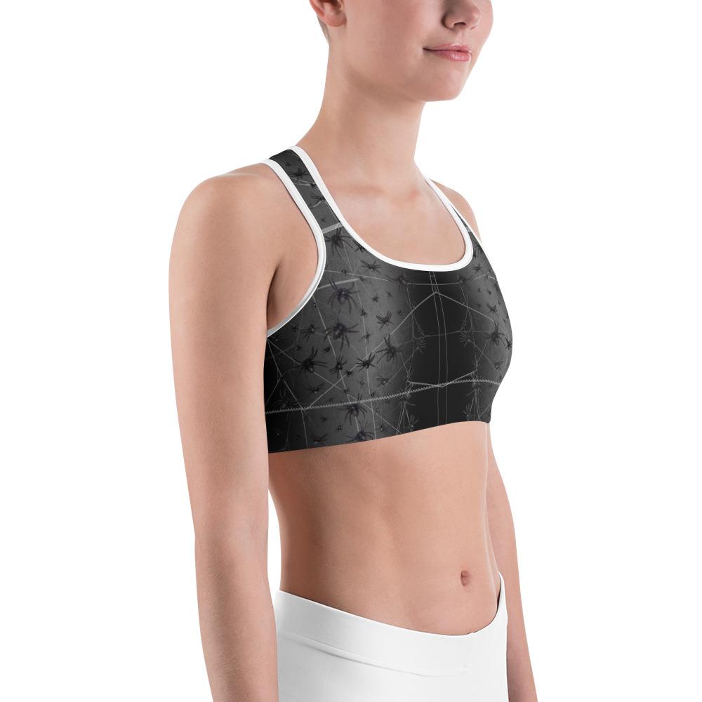 Crawling Spiders Sports Bra Gearbunch