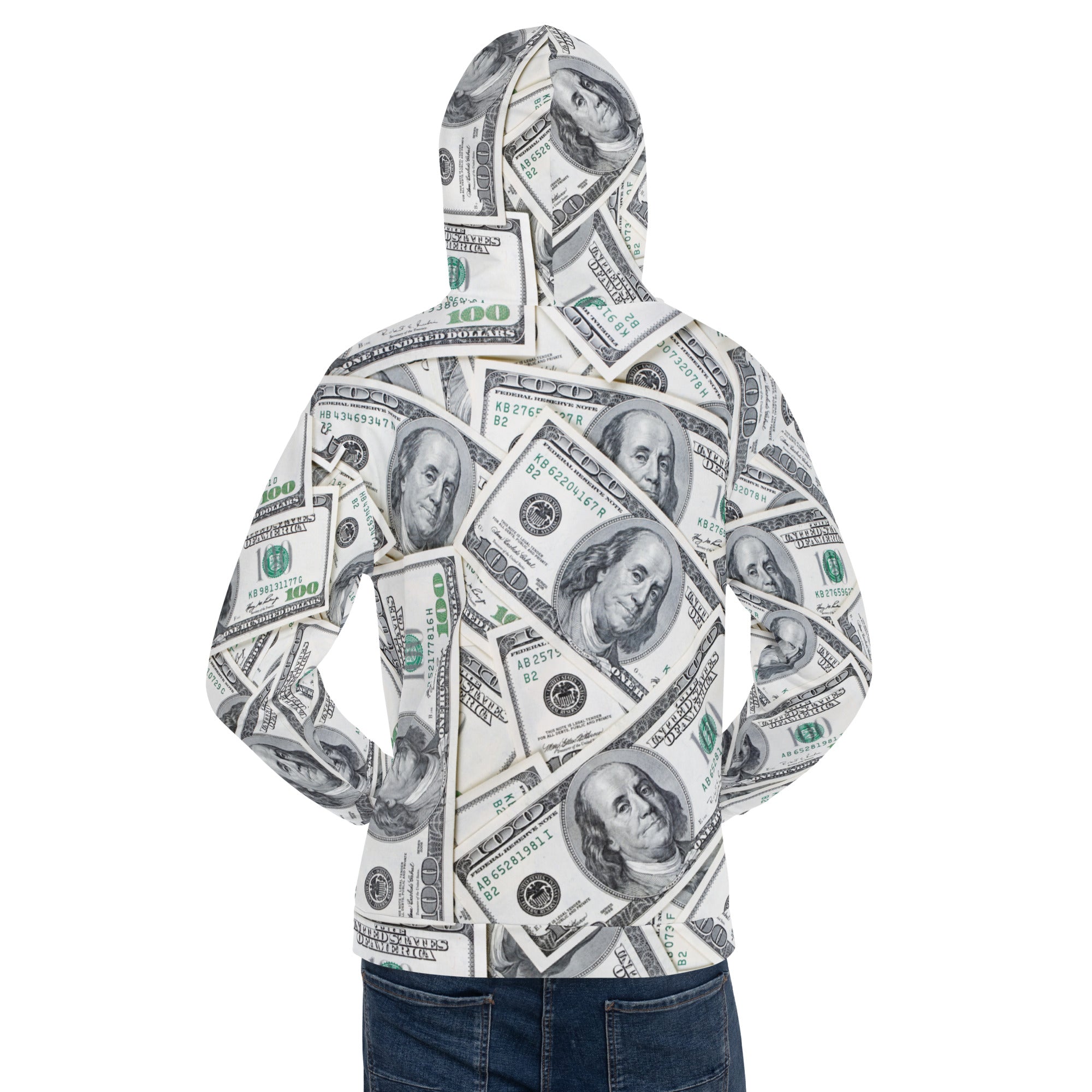 100 Dollar Bills Unisex Hoodie | GearBunch