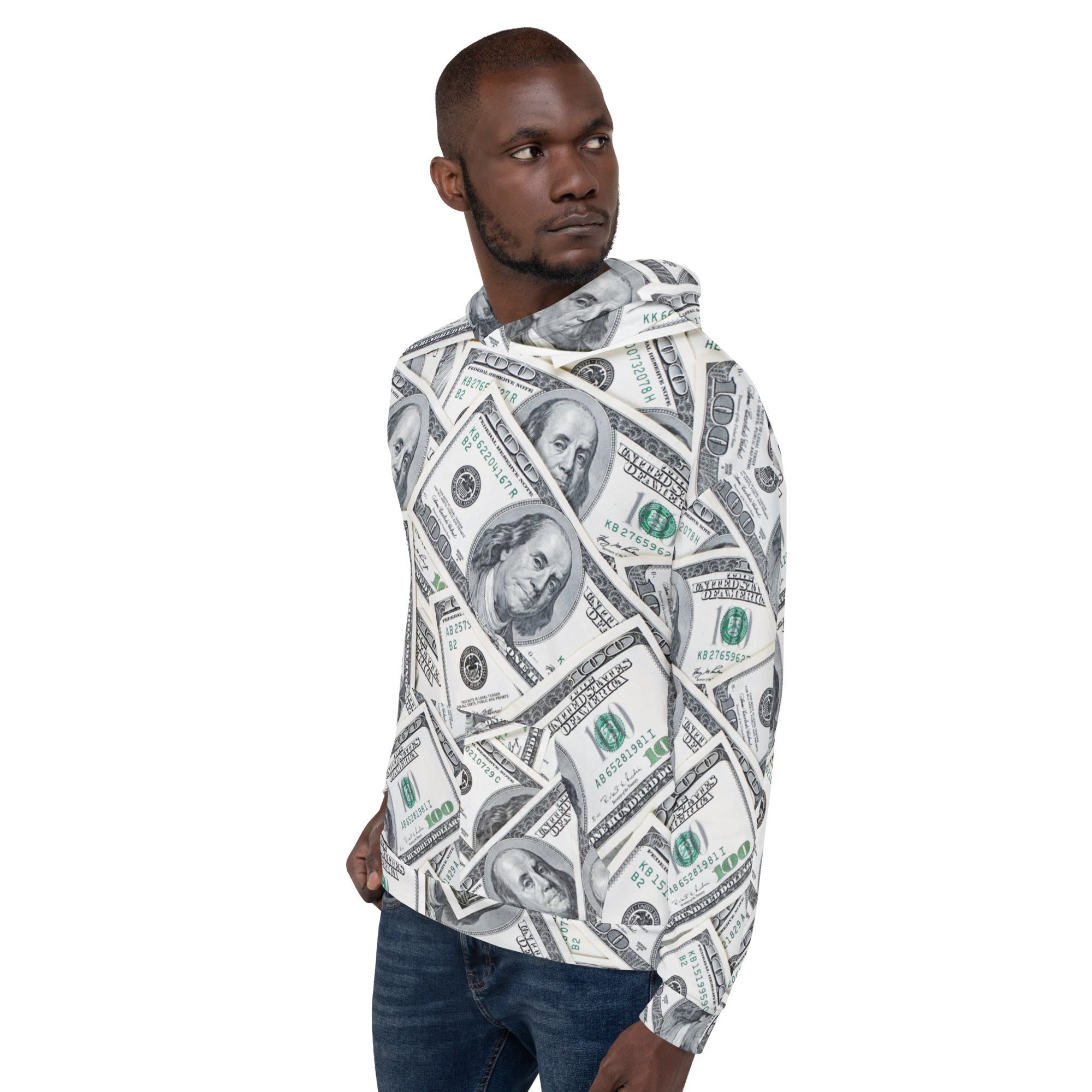 100 Dollar Bills Unisex Hoodie | GearBunch