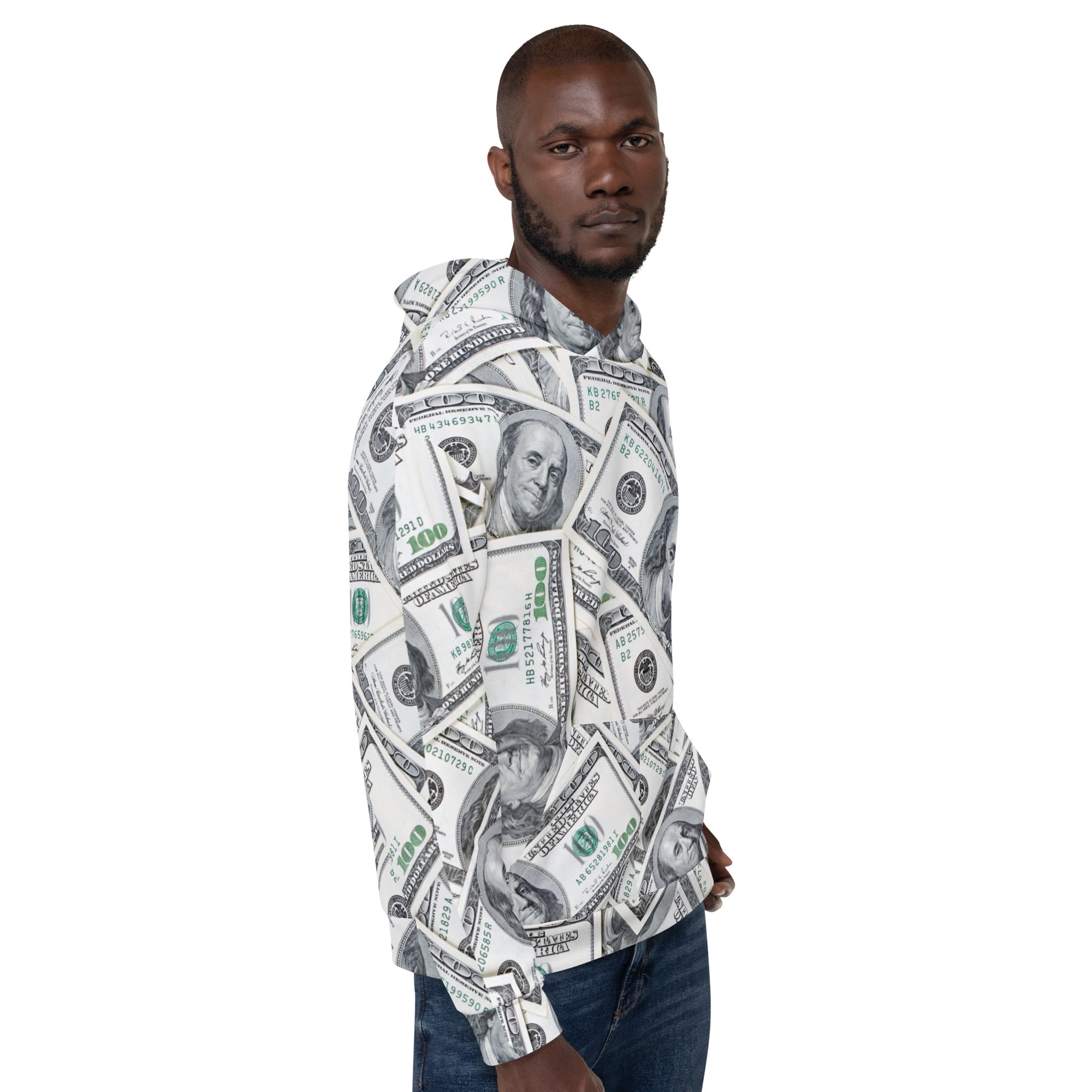 100 Dollar Bills Unisex Hoodie | GearBunch