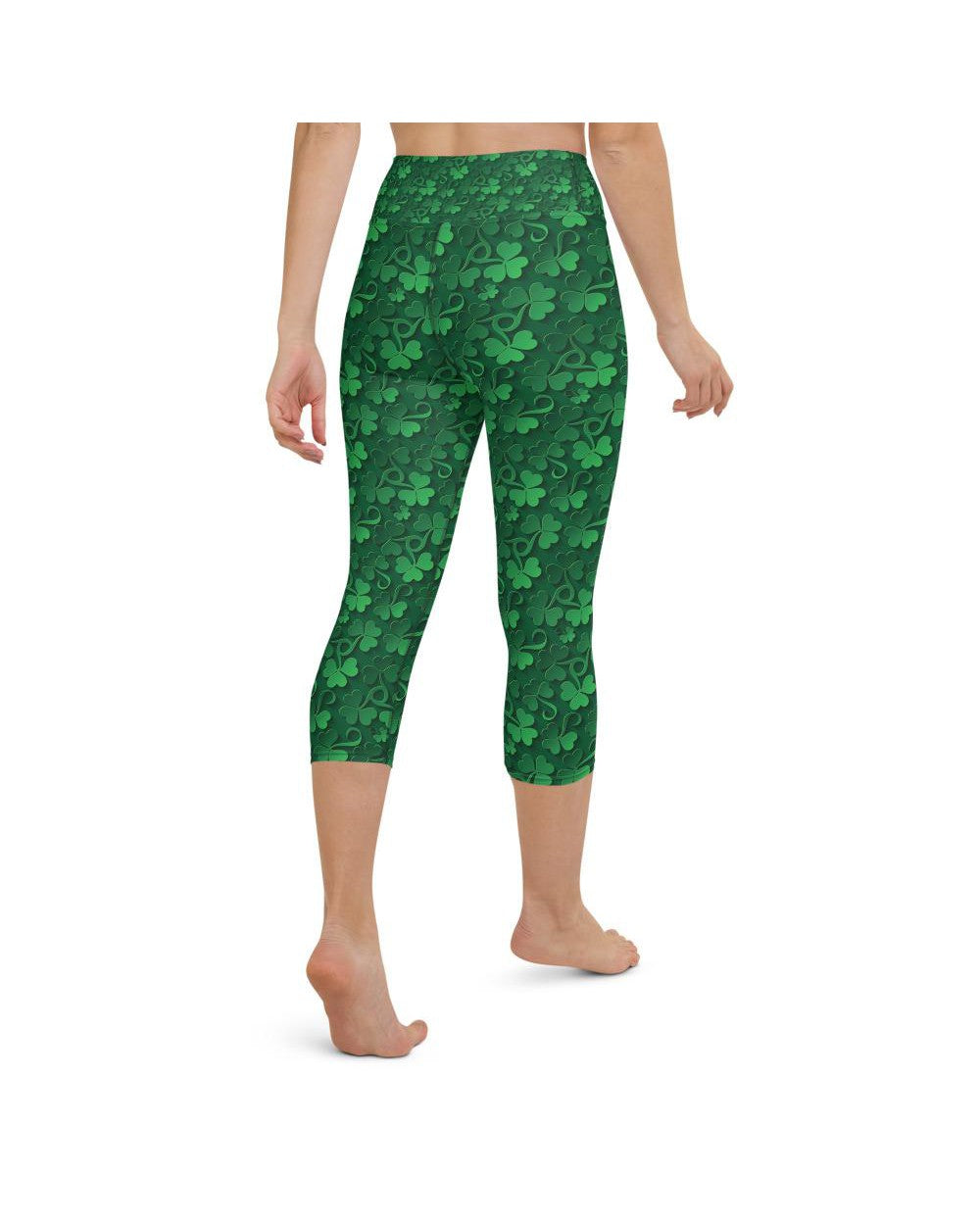 Irish 3D Shamrocks Yoga Capris Gearbunch