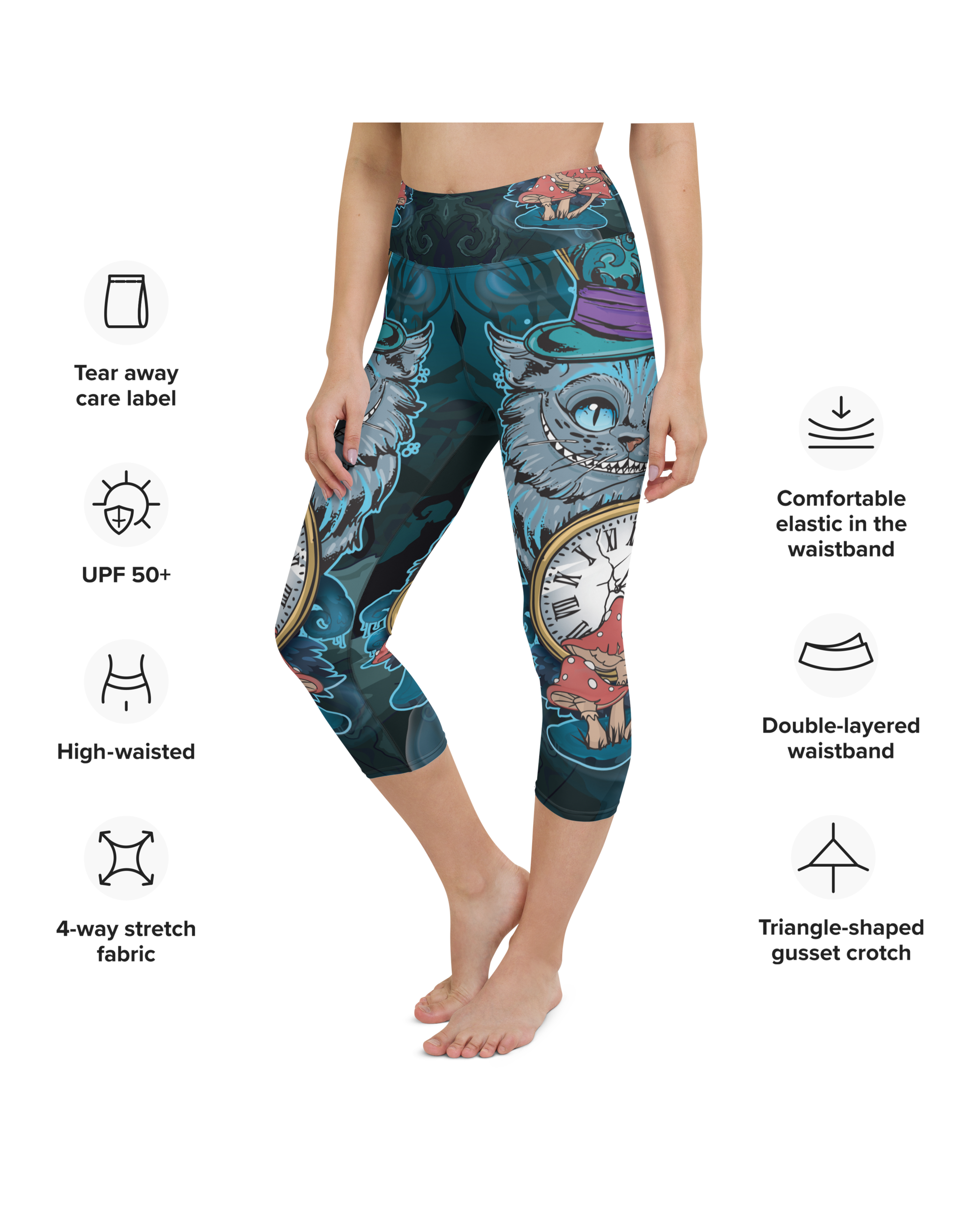 Cheshire Cat Yoga Capris