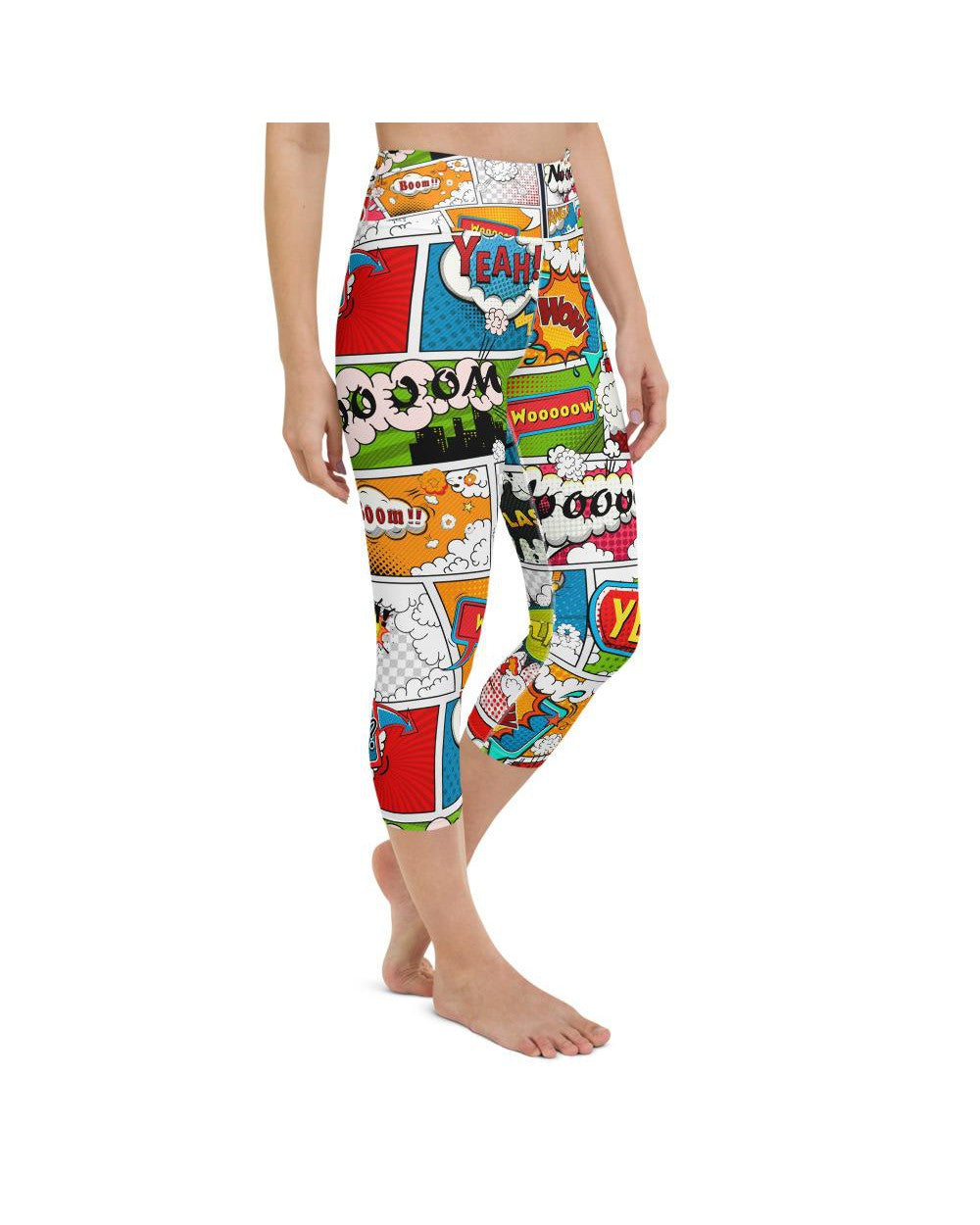 Comic Book Super Hero Yoga Capris Gearbunch
