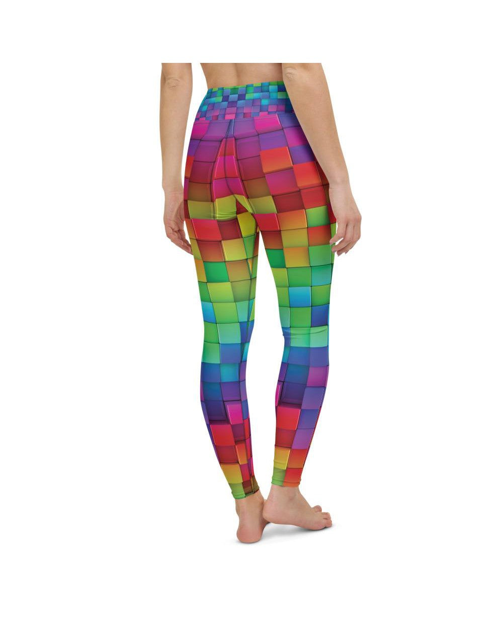 Rainbow Blocks Yoga Pants | GearBunch