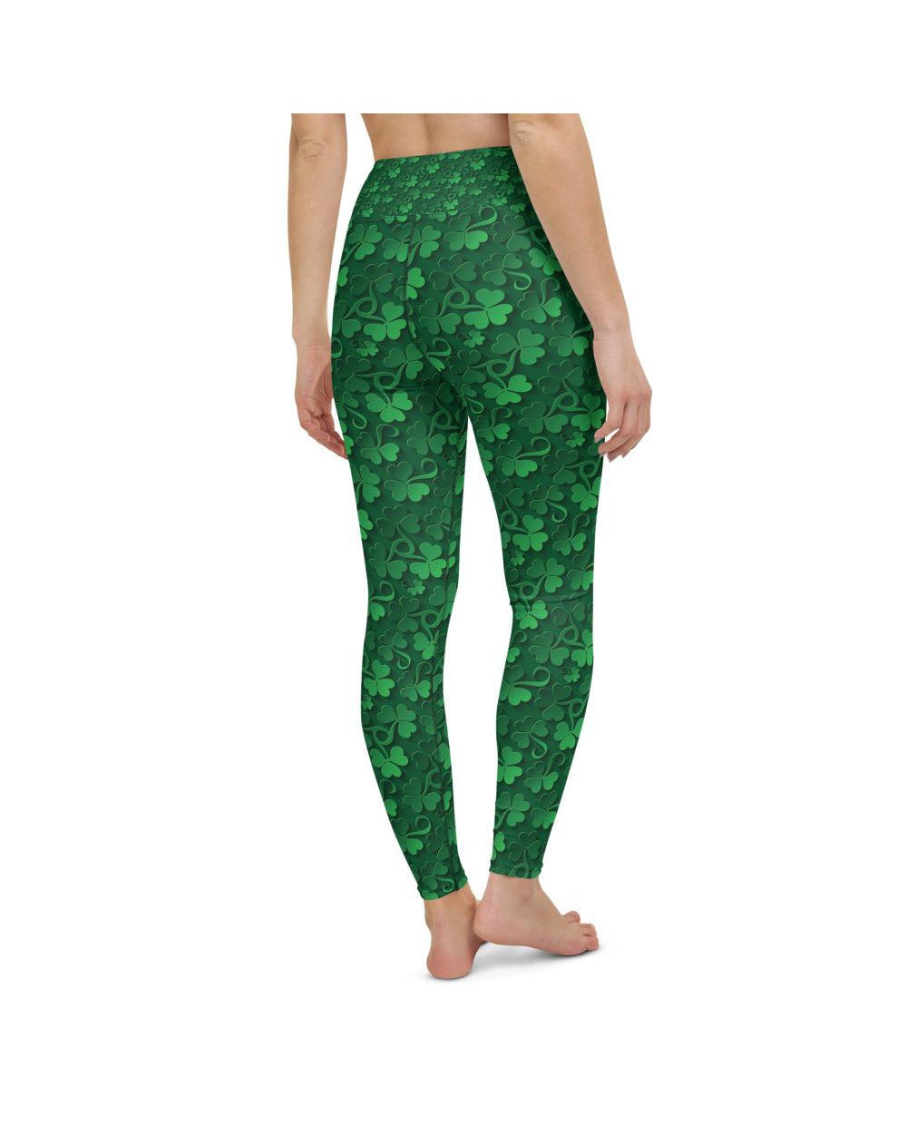 Irish 3D Shamrocks Yoga Pants Gearbunch